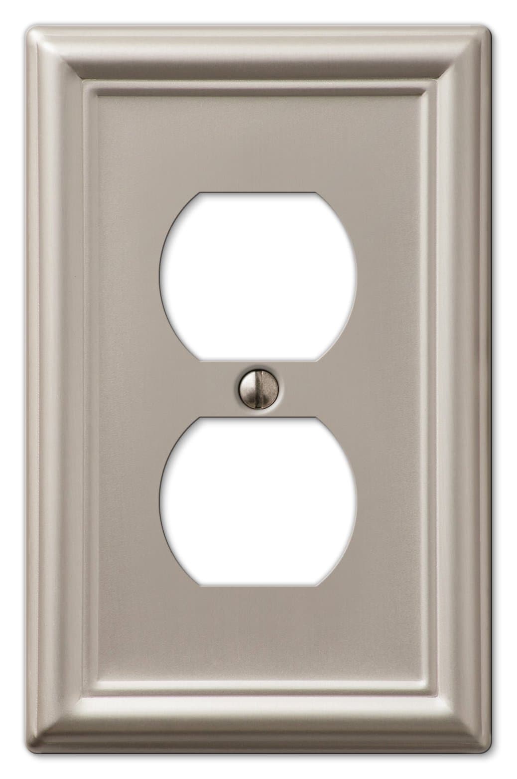Amerelle 149DBN Chelsea Wallplate, 1 Duplex, Brushed Nickel