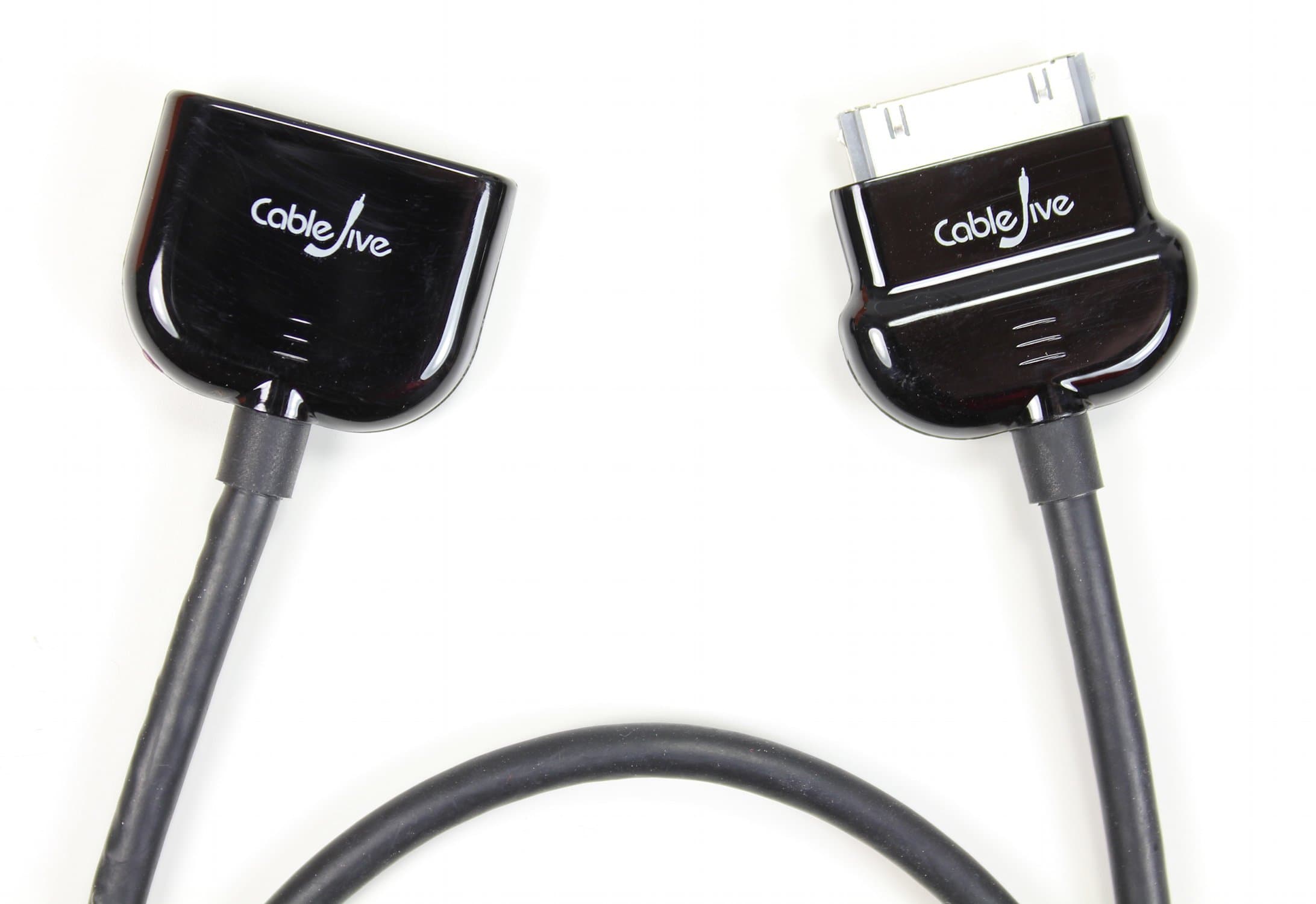 CableJive dockXtender Premium Dock Extender Cable for iPhone, iPod, iPad (60cm - 2 ft); Hold Your Phone in Your Hand While you Charge and Play Music. Compatible with all 30-Pin Audio Docks, Speaker Docks, Docking Stations, including Bose SoundDock, Logitech, iHome, JBL, Phillips, Sony and Others