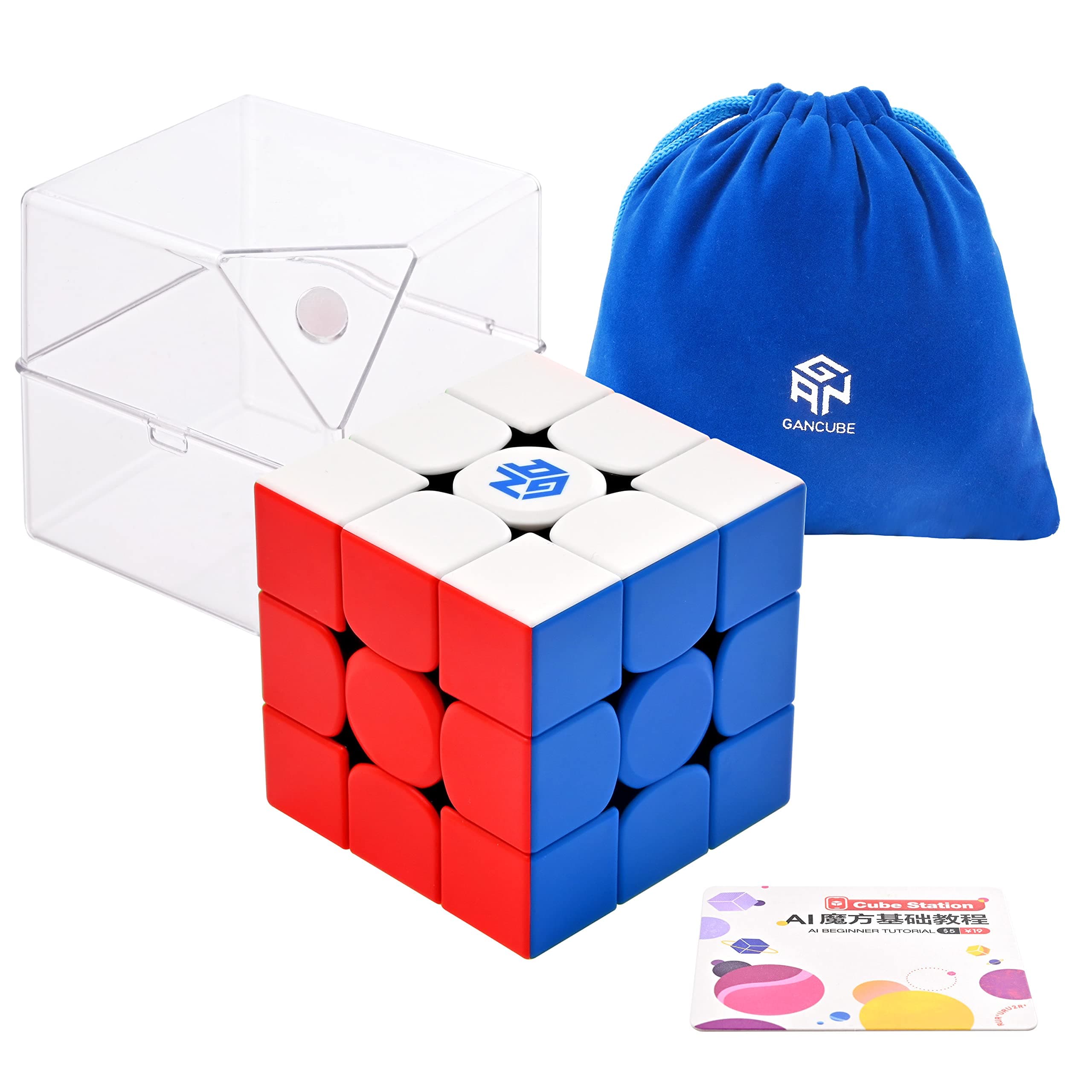 BroMoCube GAN 354 M V2 Magnetic Speed Cube 3x3 Stickerless Gans 354M Magic Puzzle Cubes