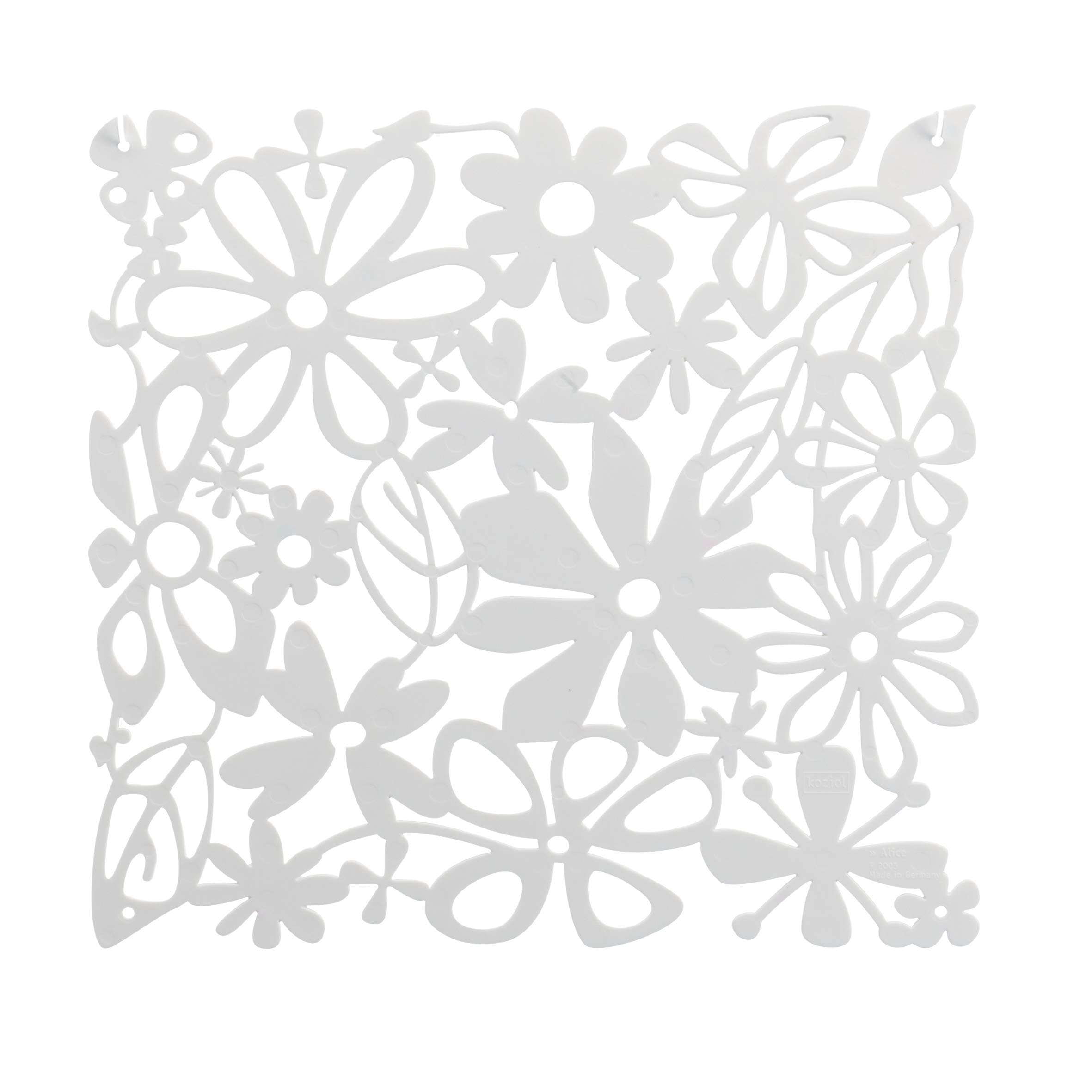 Koziol Alice Room Divider Ornament, White, 0.3 x 27 x 27 cm