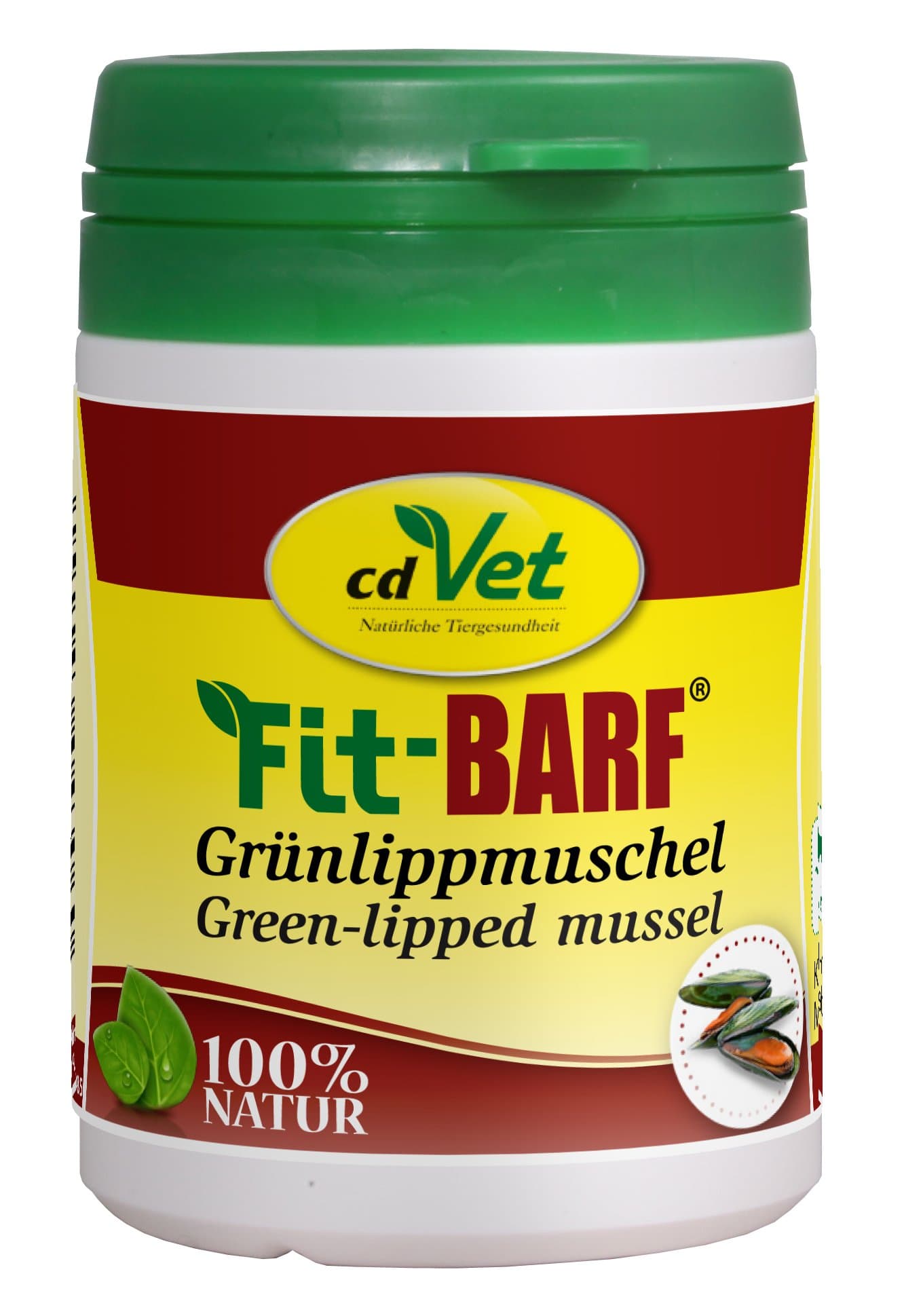 cdVetNaturprodukte Fit-BARF Green Lipped Mussel 35 g - Cat & Dog - mucosa - functionality and elasticity of the urinary bladder - vitality - metabolism - skin - vitamins - raw feeding - BARF -