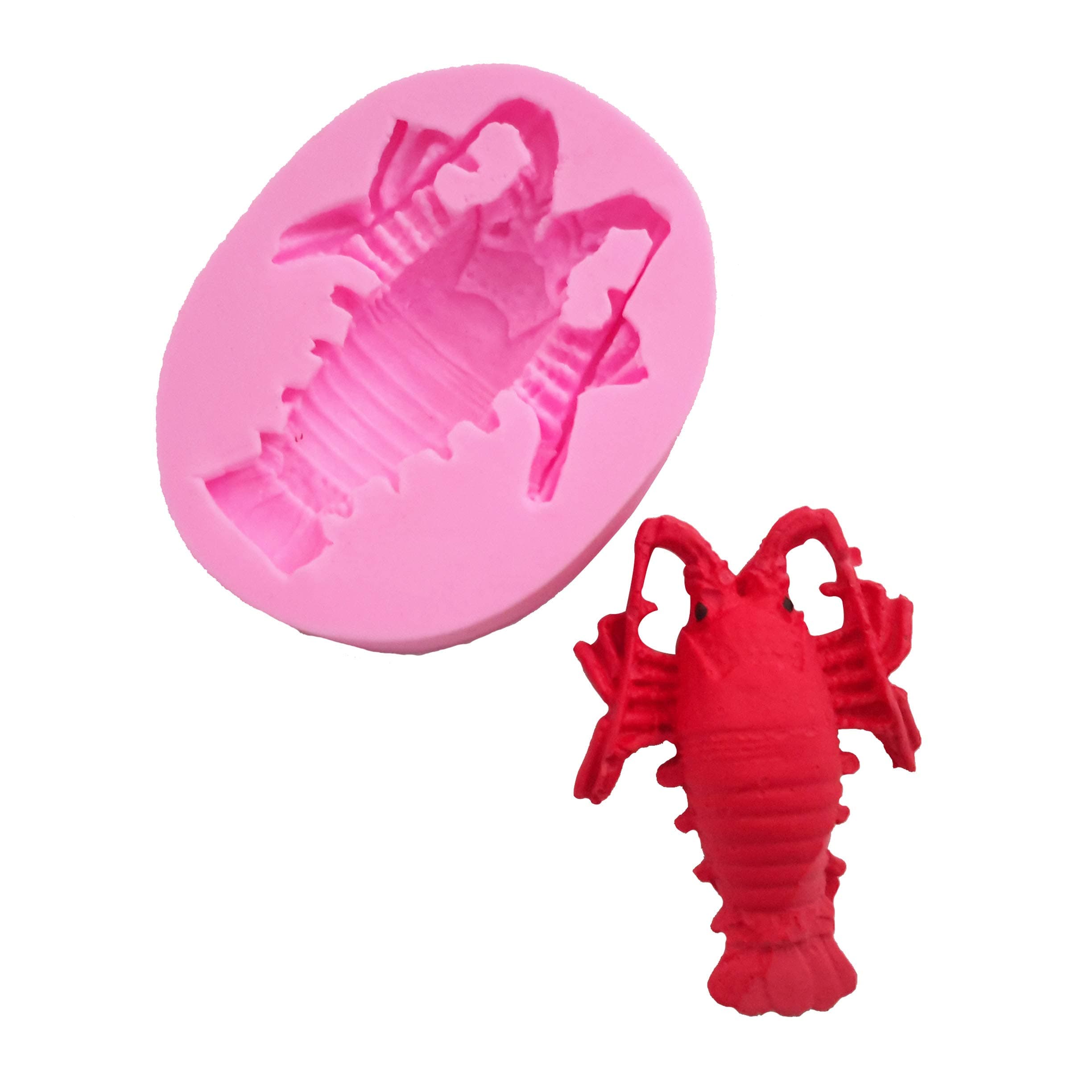 Lobster Fondant Cake Decoration Molds Silicone Mold for Chocolate Candy Making Gummy Sugarcrafts Soap Homemade Mould Cupcake Jelly Pudding Molds