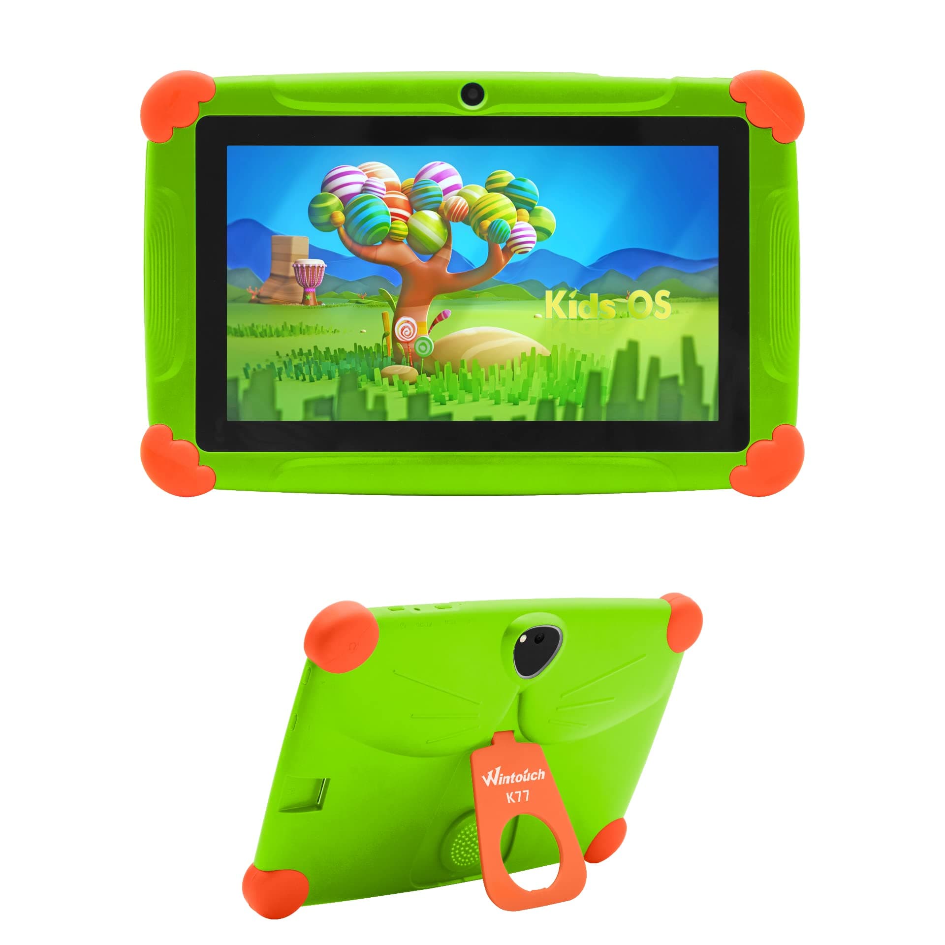Wintouch K77 Pro 7inch WiFi Kids Tablet PC, 1GB RAM, 4GB ROM, Android 5, Zoom Certified, Green