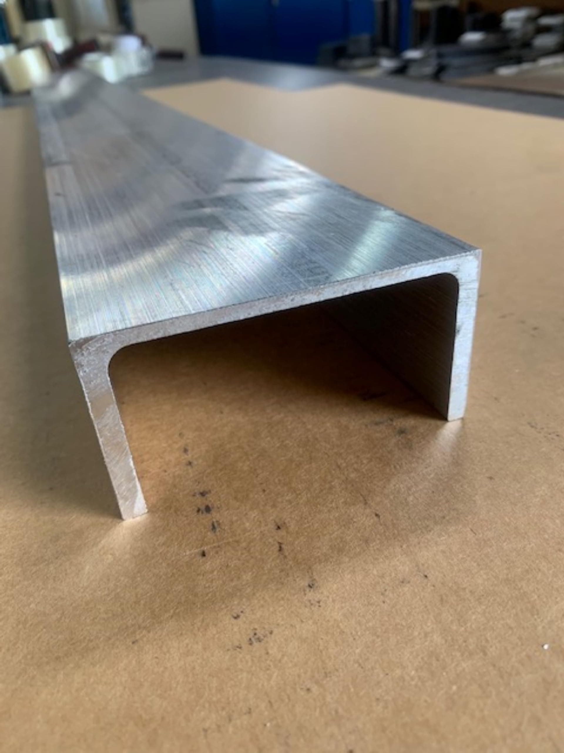 Aluminum Channel 0.150" Thick x 2" x 4" x 48" Long, 6061-T6 Aluminum