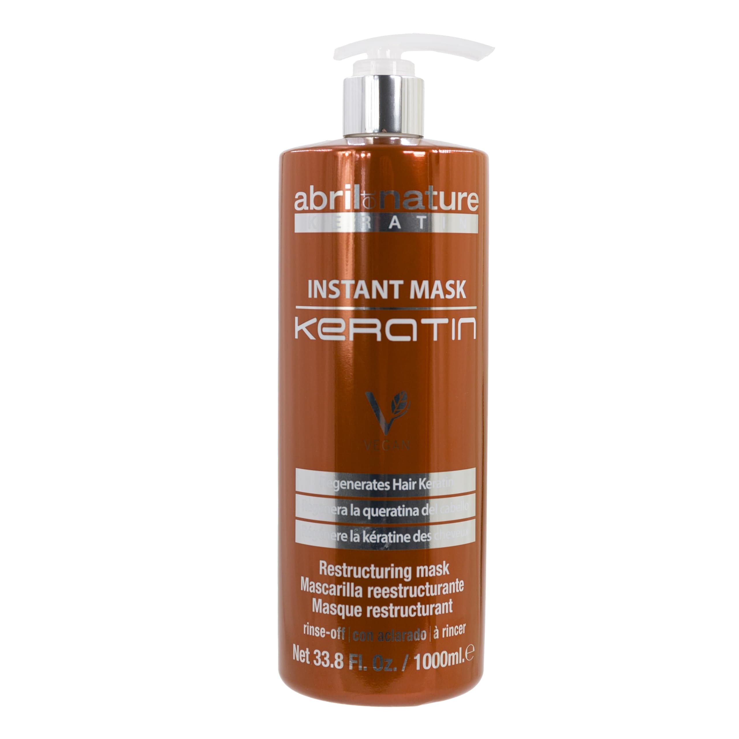 Ultra Fast Keratin Hair Mask - Nourishes, Strengthens, and Regenerates Hair Fiber - Repairs Damaged and Brittle Hair - Smooth and Shiny Appearance - 1000 ml