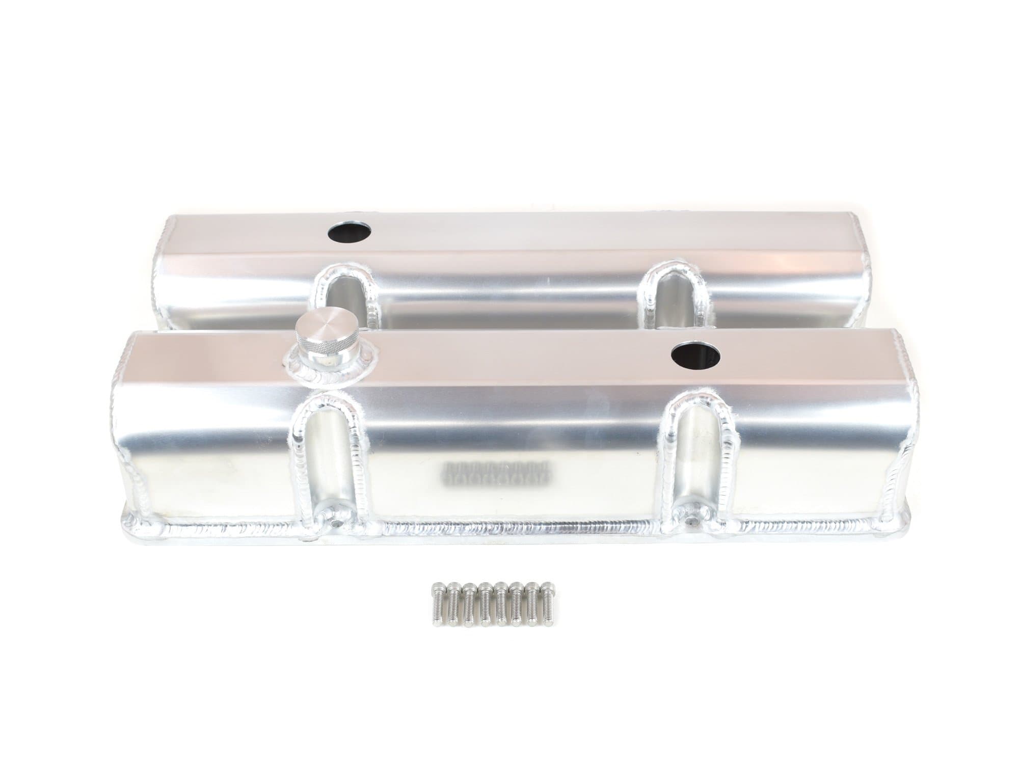 Canton Racing 66-201 Valve Cover (Laser Cut Rail Small Block Chevy with Fill and PCV Port)