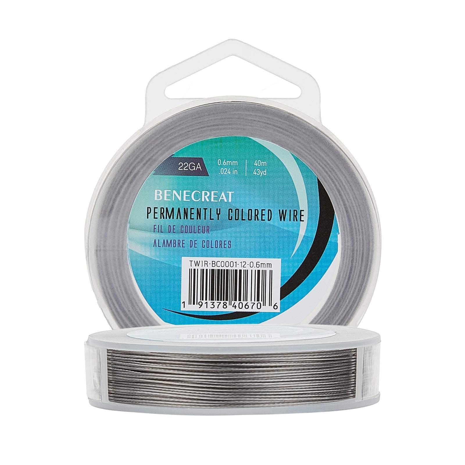 BENECREAT 7 Strands 130FT 0.6MM Stainless Steel Bead String Wire Tarnish Resistant Steel Wire for Necklace Bracelet Making