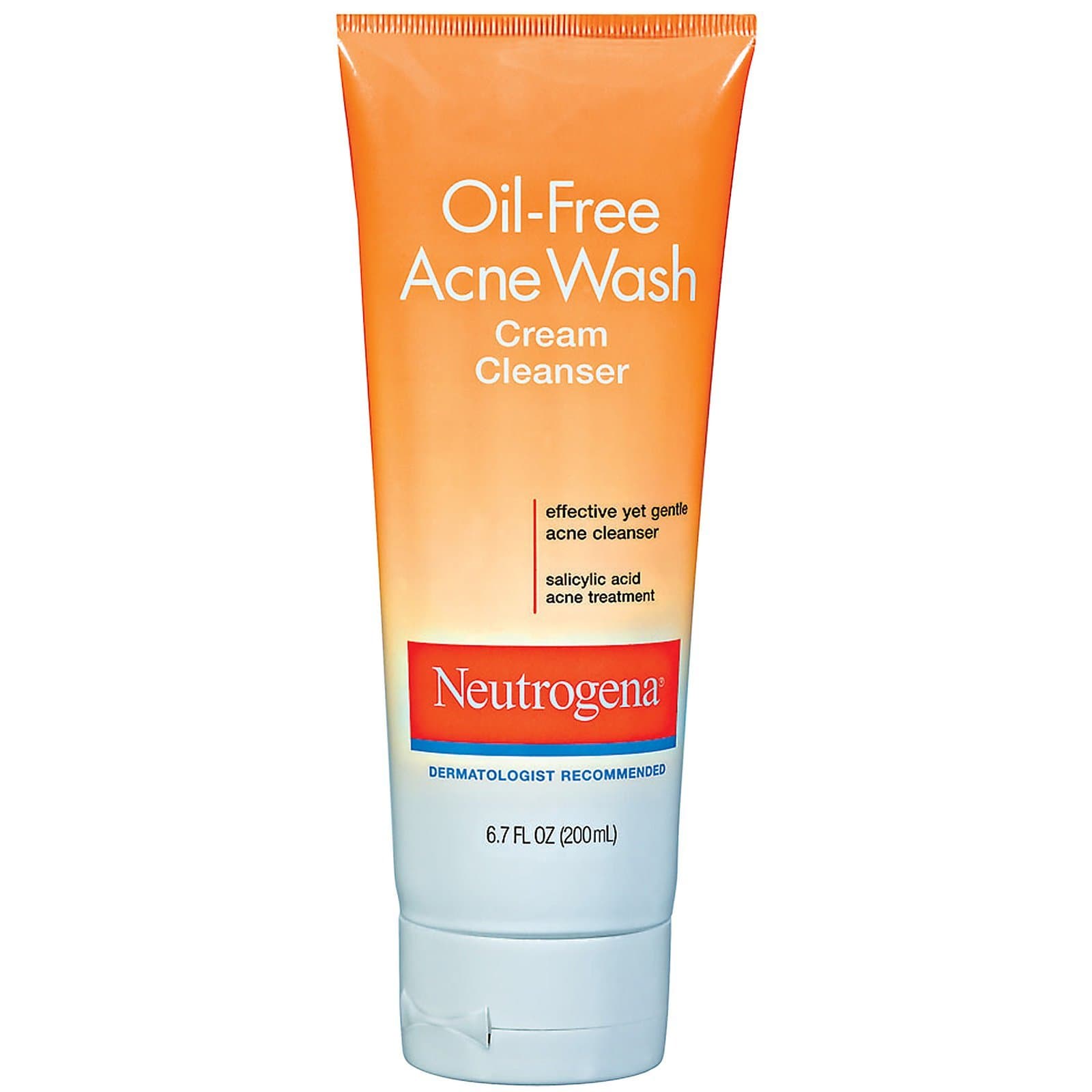 Neutrogena Oil-Free Acne Wash Cream Cleanser, 6.7 Ounce