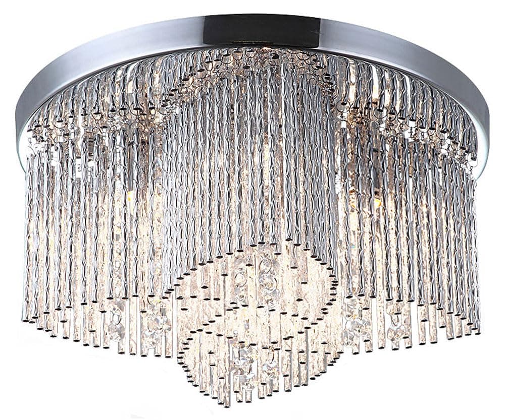 Living room crystal ceiling light, Sansa, diameter 35 cm, chandelier, ceiling lighting, ceiling lamp