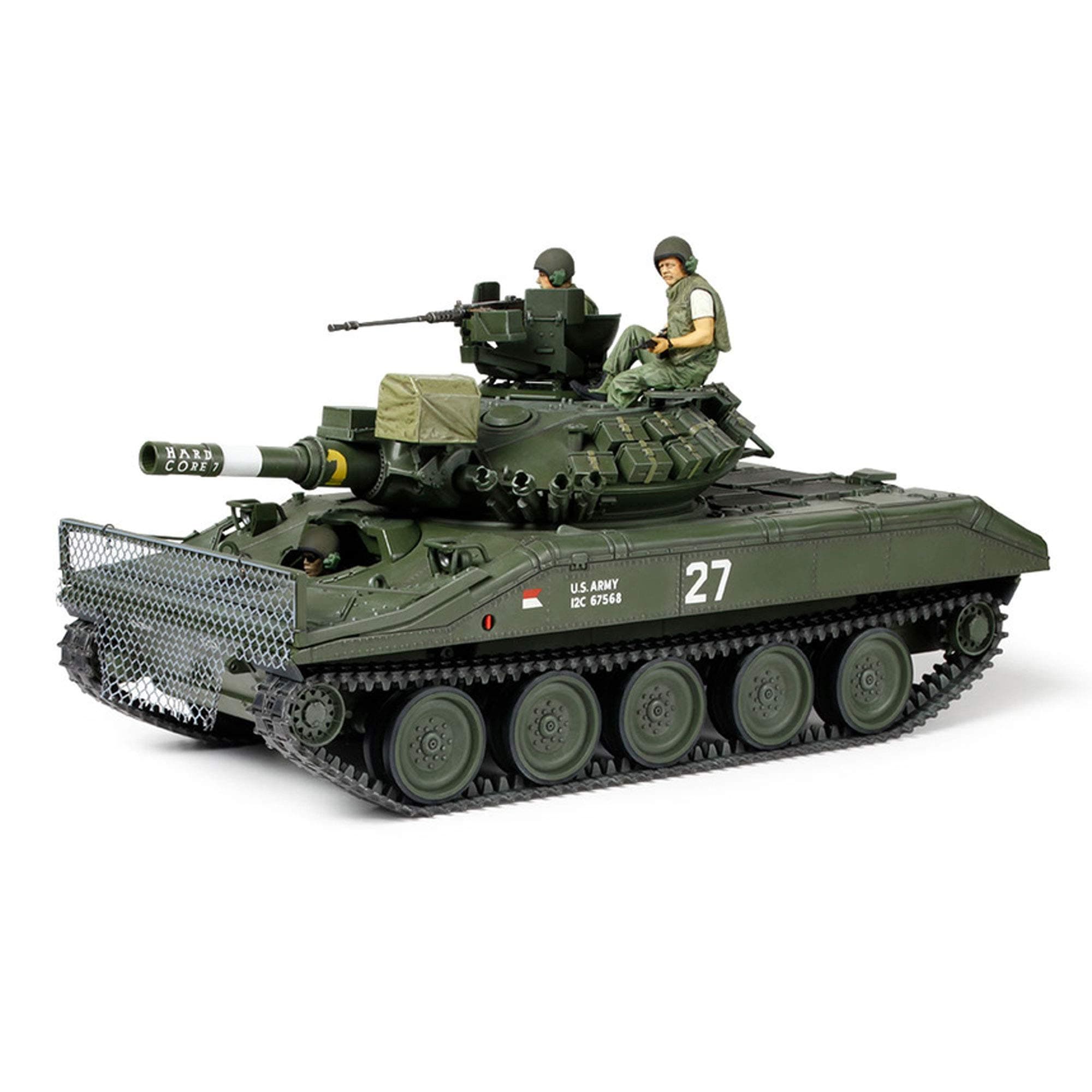 Tamiya TAM35365 35365-1:35 US M551 Sheridan Vietnam, Model Building, Plastic Construction kit, Unvarnished