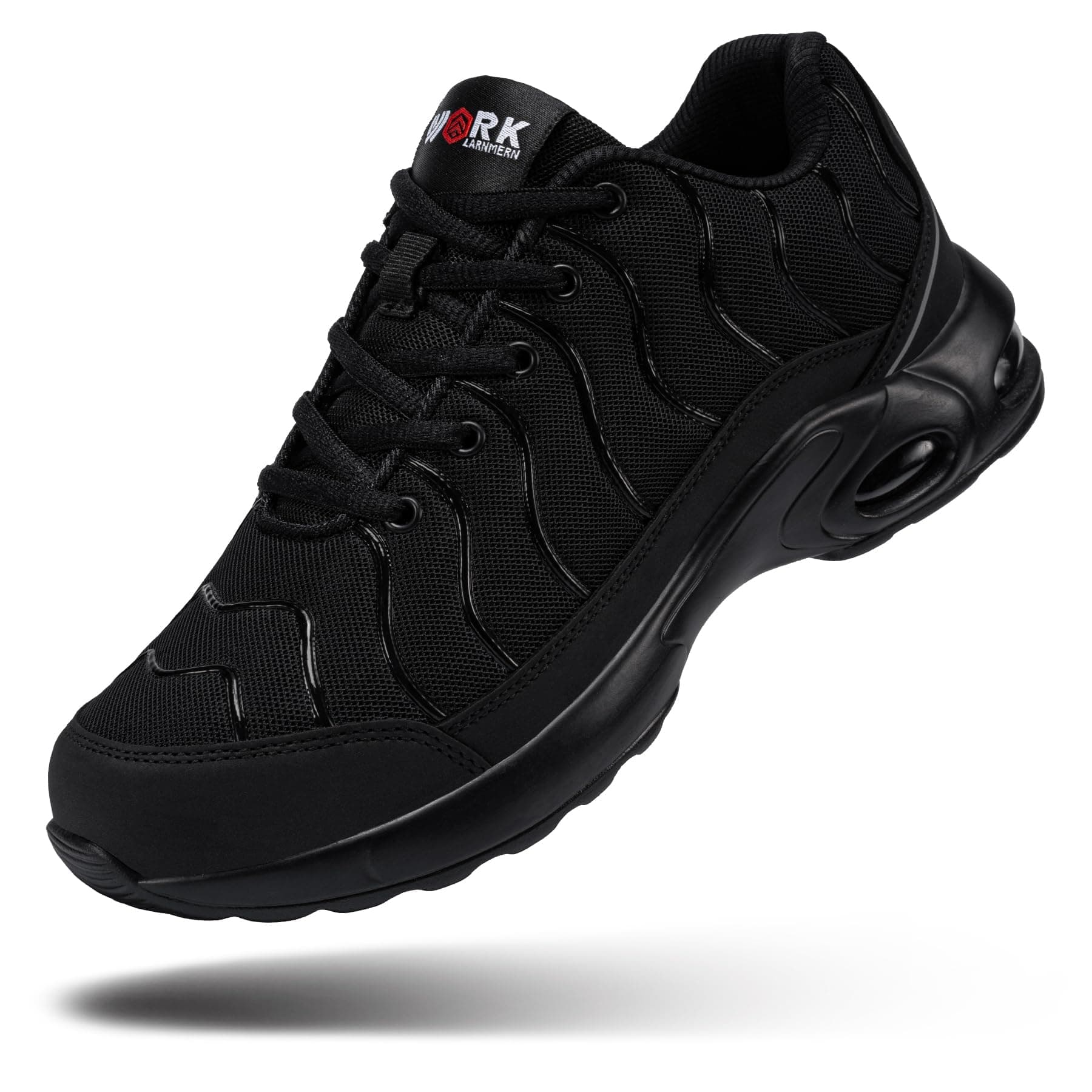 Steel Toe Sneakers for Men Wide Work Shoes Puncture Proof Lightweight Safety Sneakers Slip Resistant Steel Toe Tennis Shoes