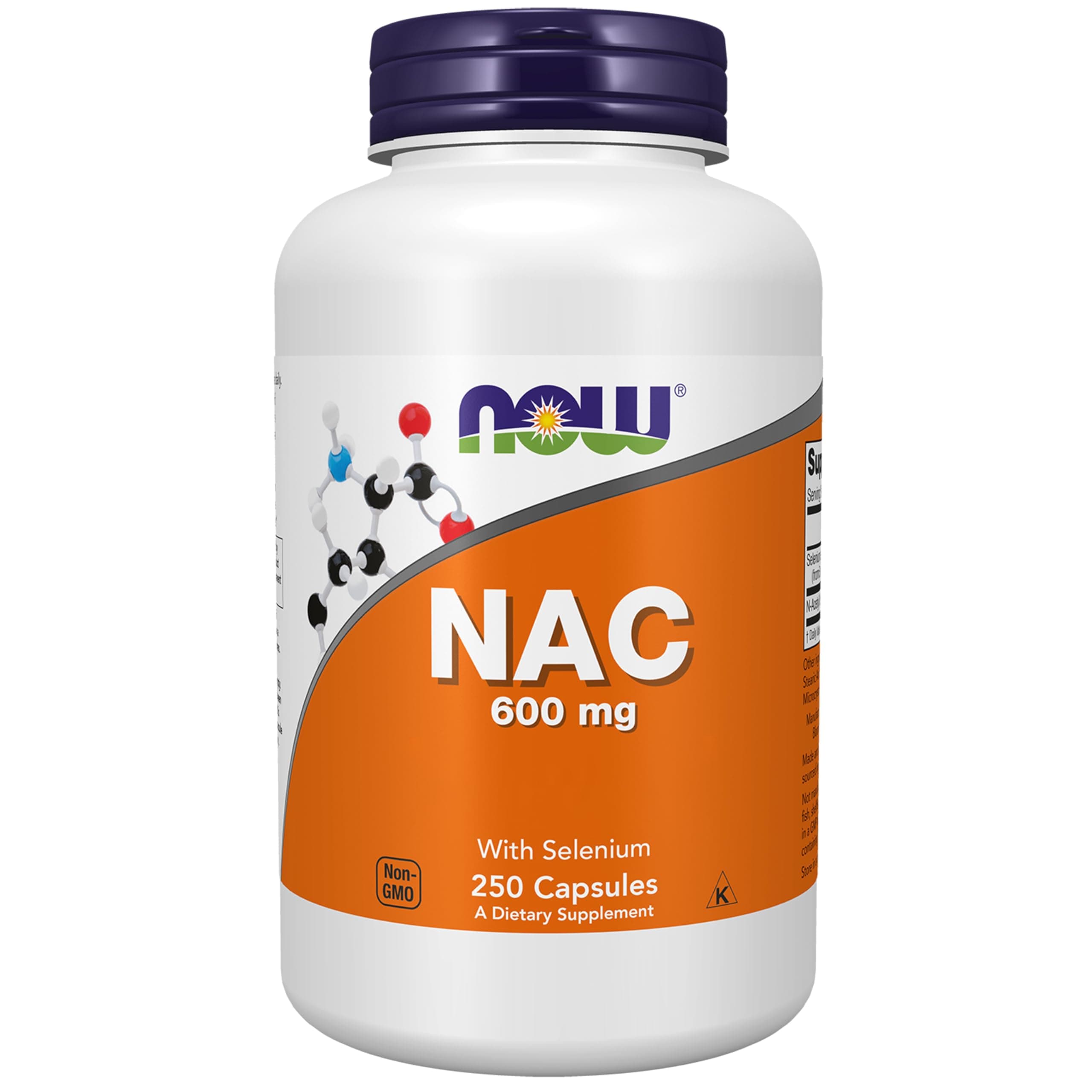 Now Foods, NAC (N-Acetyl Cysteine), 600mg Depot, Food Supplement, 250 Capsules, Laboratory Tested, Soy Free, Gluten Free, Non GMO