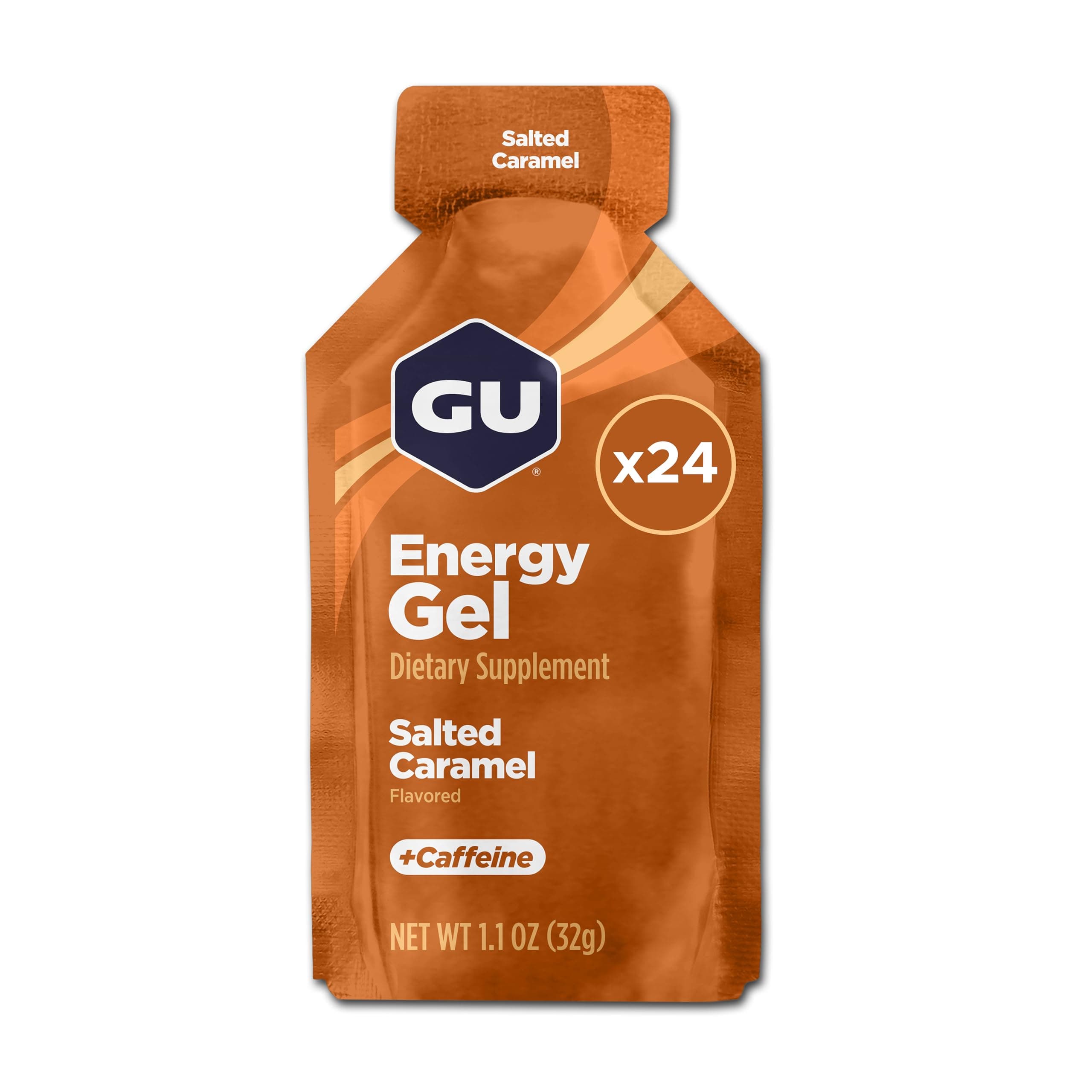Original Sports Nutrition Energy Gel, Salted Caramel, 24 Count