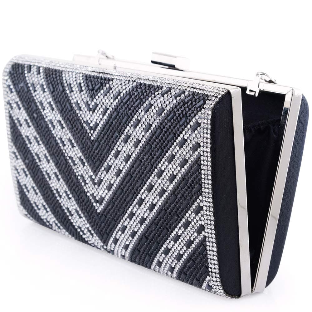 Women Clutch Evening Bag Elegant Beaded Shoulder Bag Luxurious Handbag Purse