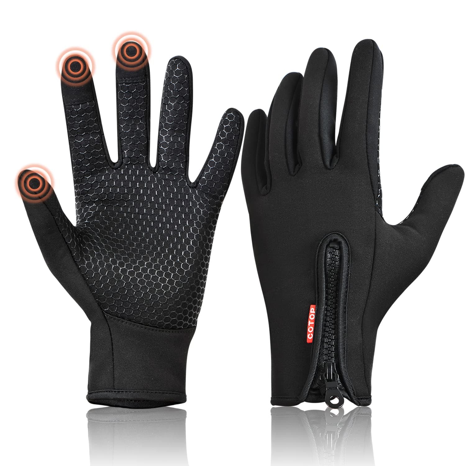 Cotop Hand Gloves Outdoor Windproof Work Cycling Hunting Climbing Sport Smartphone Touchscreen Gloves for Gardening