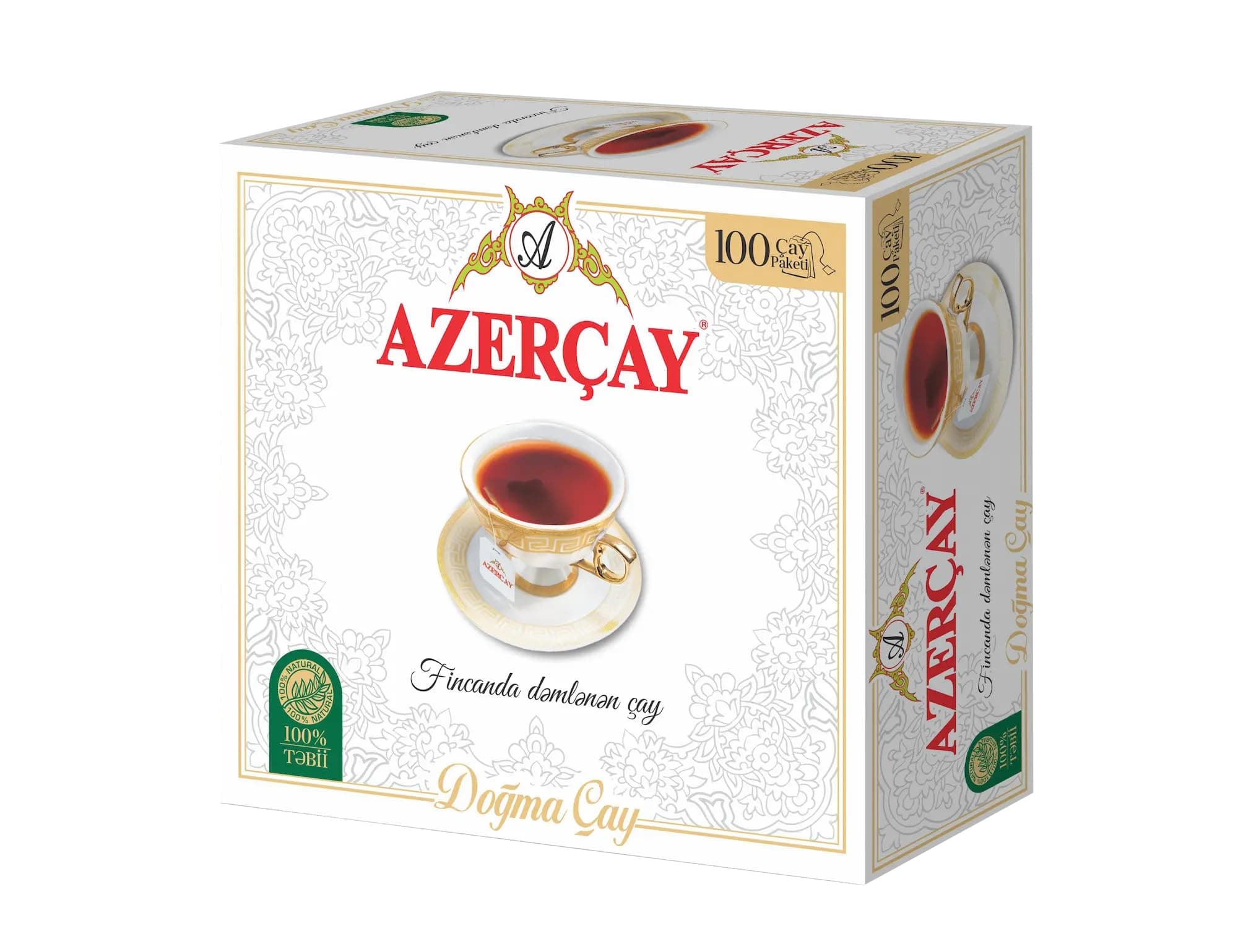 Azercay BERGAMOT Aroma Black Tea Product of Azerbaijanian 100 tea bags