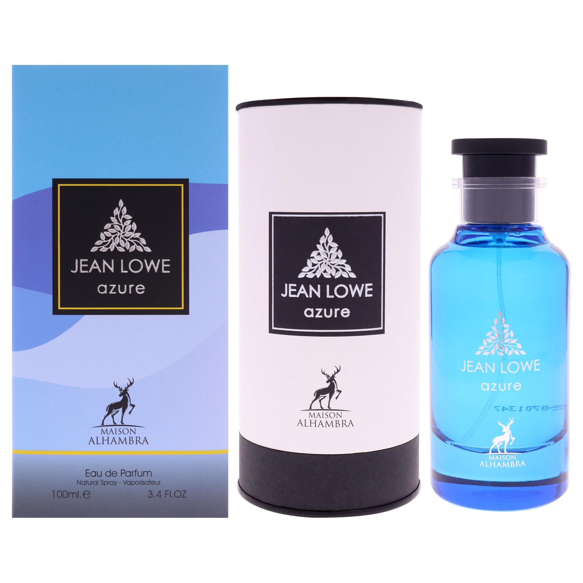 Jean Lowe Azure for Unisex Eau de Parfum Spray -100 ml