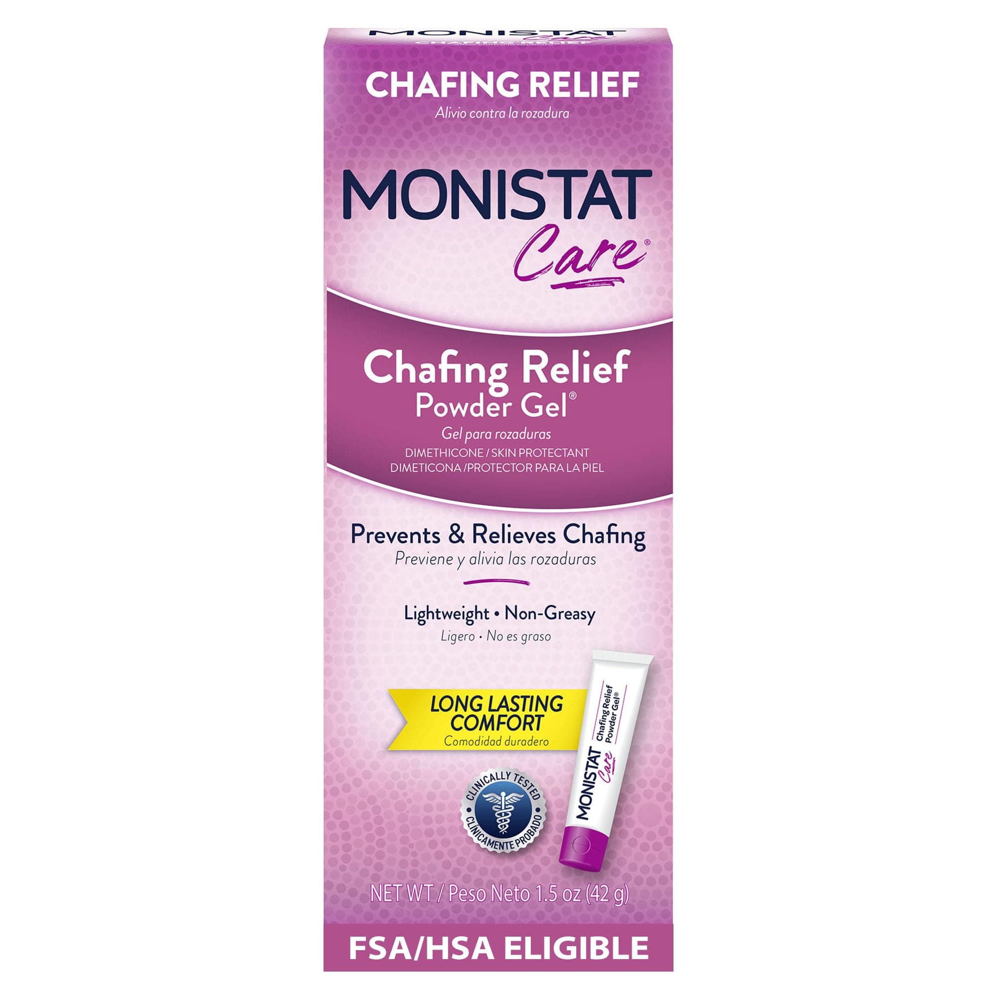 Monistat Care Chafing Relief Powder Gel - 1.5oz