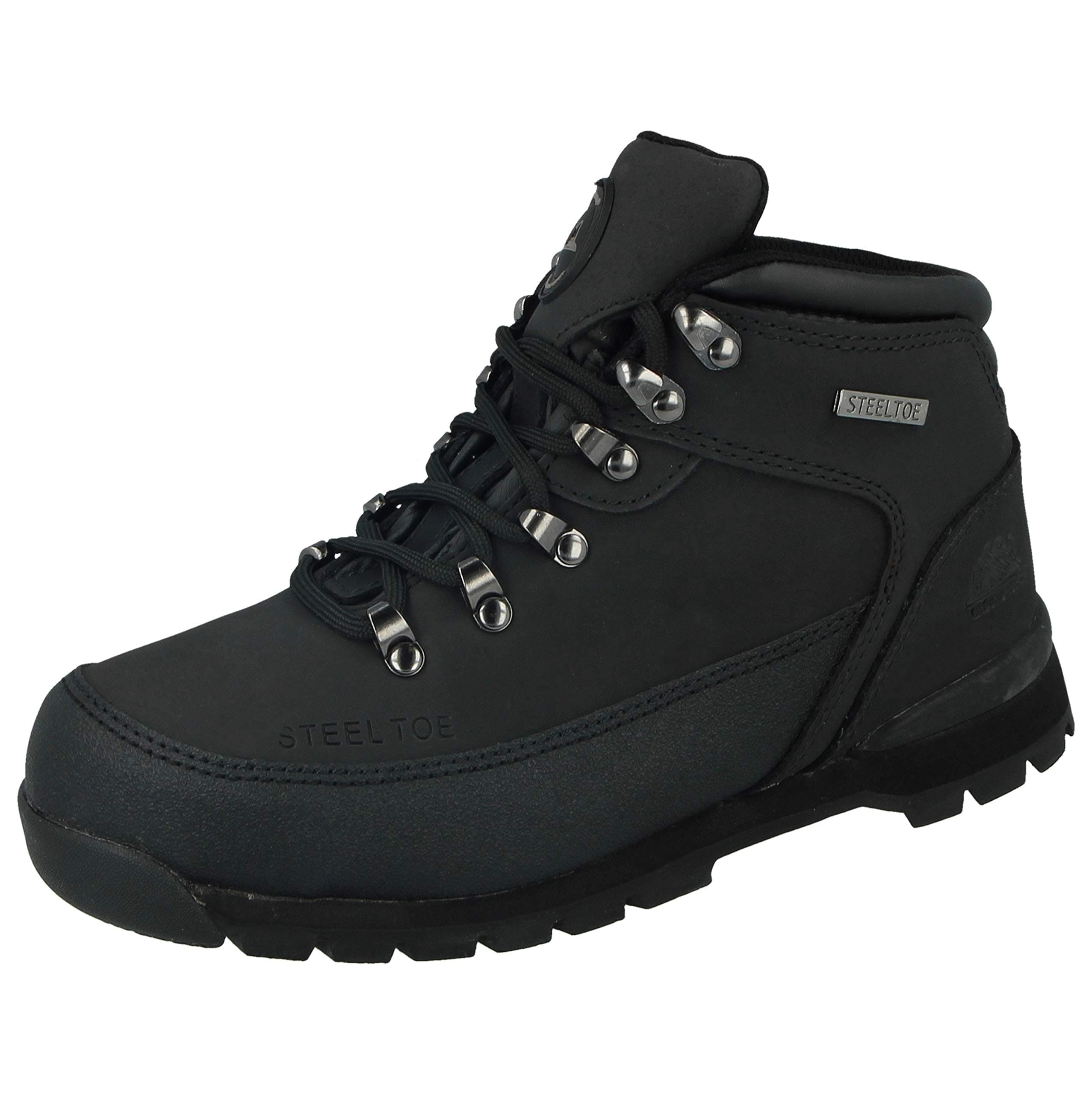 Groundwork Ladies Work Boots, Ladies Steel Toe Caps, Lace UP With Tread Sole