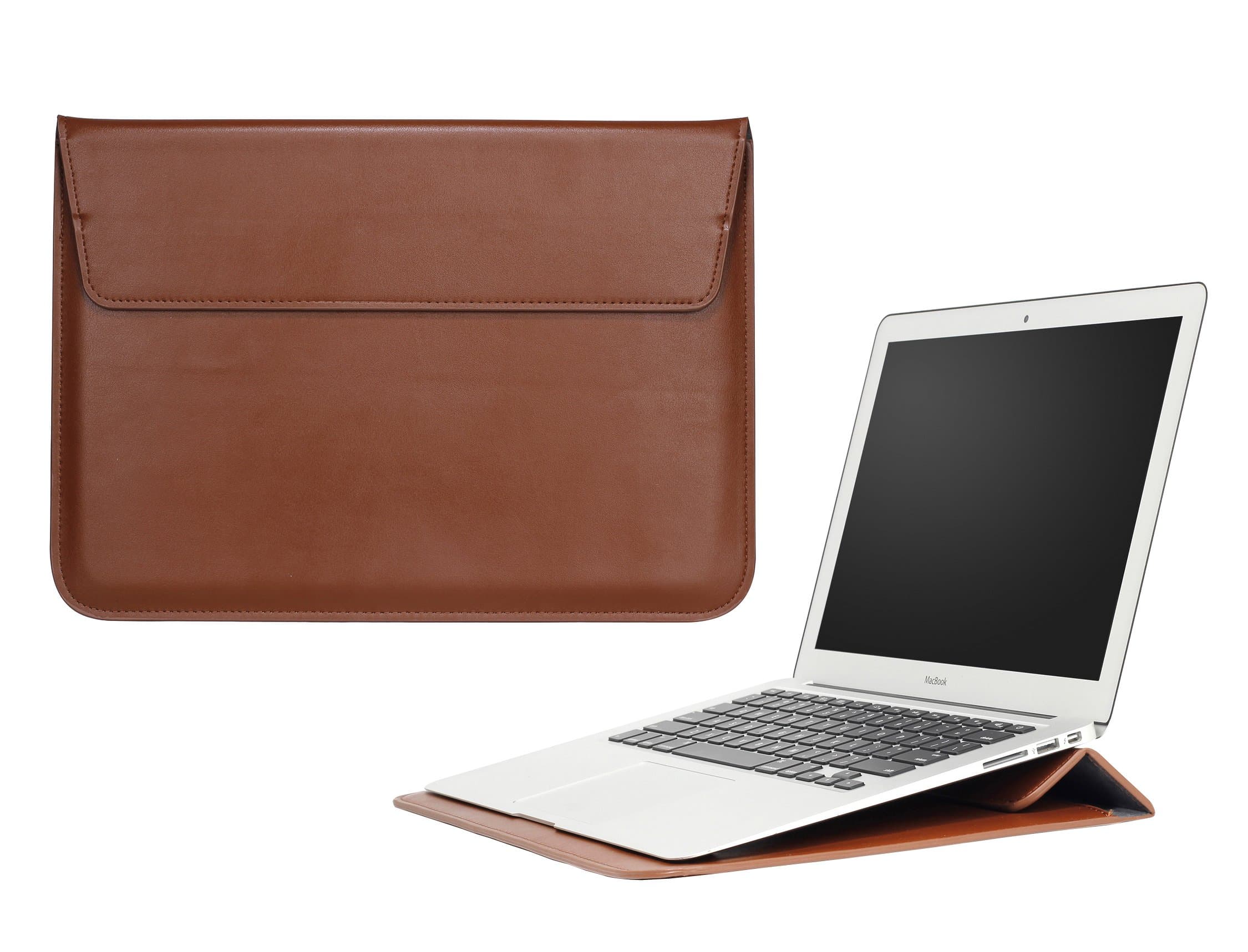 Robustrion Premium PU Leather Protective 13.3 inch Laptop Sleeve - Brown
