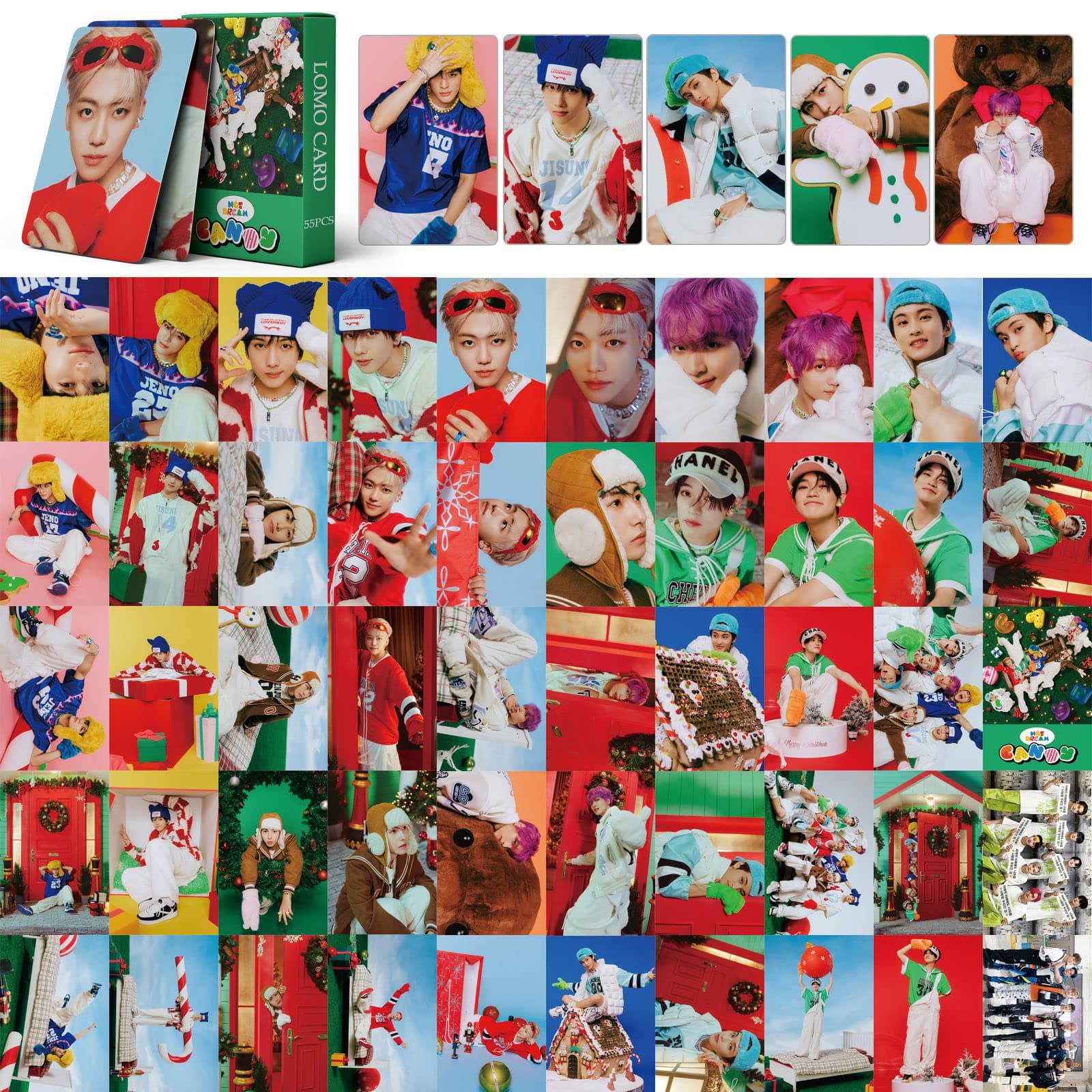 NCT DREAM Photo Cards 55pcs NCT DREAM Candy New Album Photo Cards KPOP Nct Dream Candy lomo cards KPOP NCT DREAM New Album Photocard Post Cards NCT DREAM Merch Gift for Fans Daughter