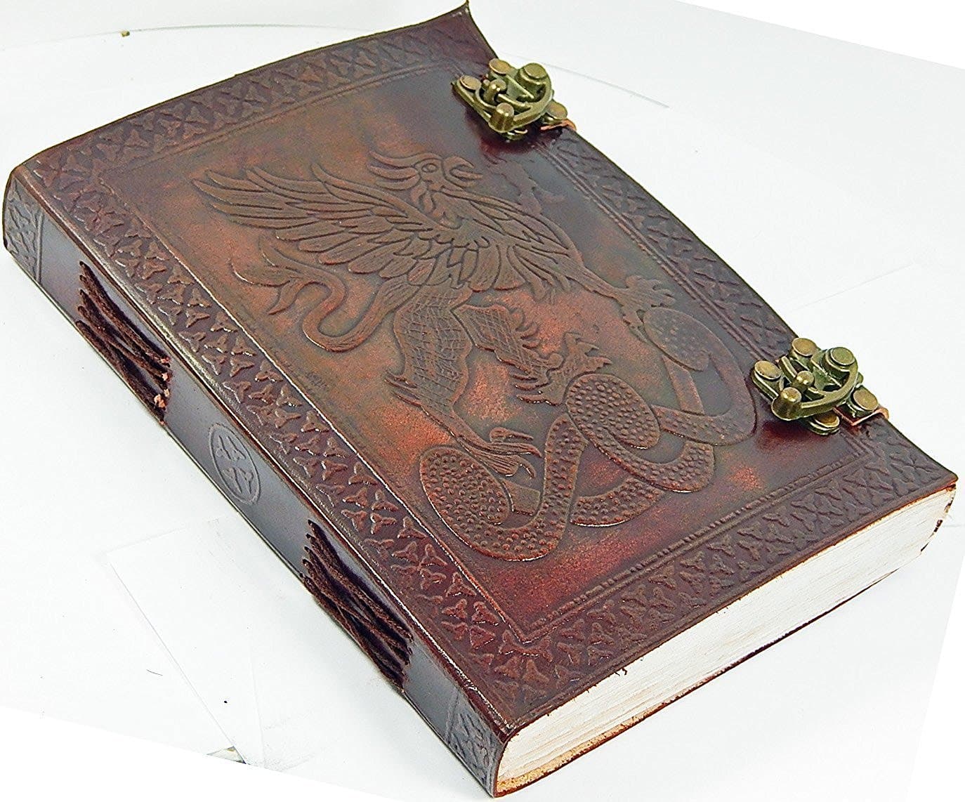 ANUENT leather journals christmas gift Handmade Traditional Genuine Leather Cover Personal Plain Journal Diary Notebook For Business Work