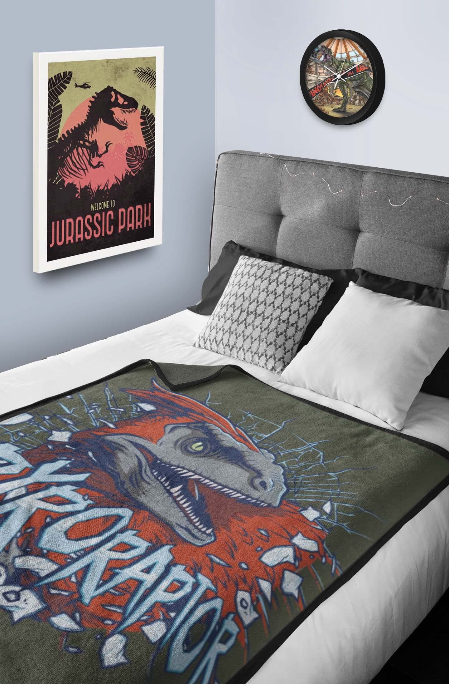 Trucare Disney Universal Jurassic World Dominion Polar Fleece Blanket for Kids All Season, Ultra Soft, Fade Resistant (Official Trucare Product)