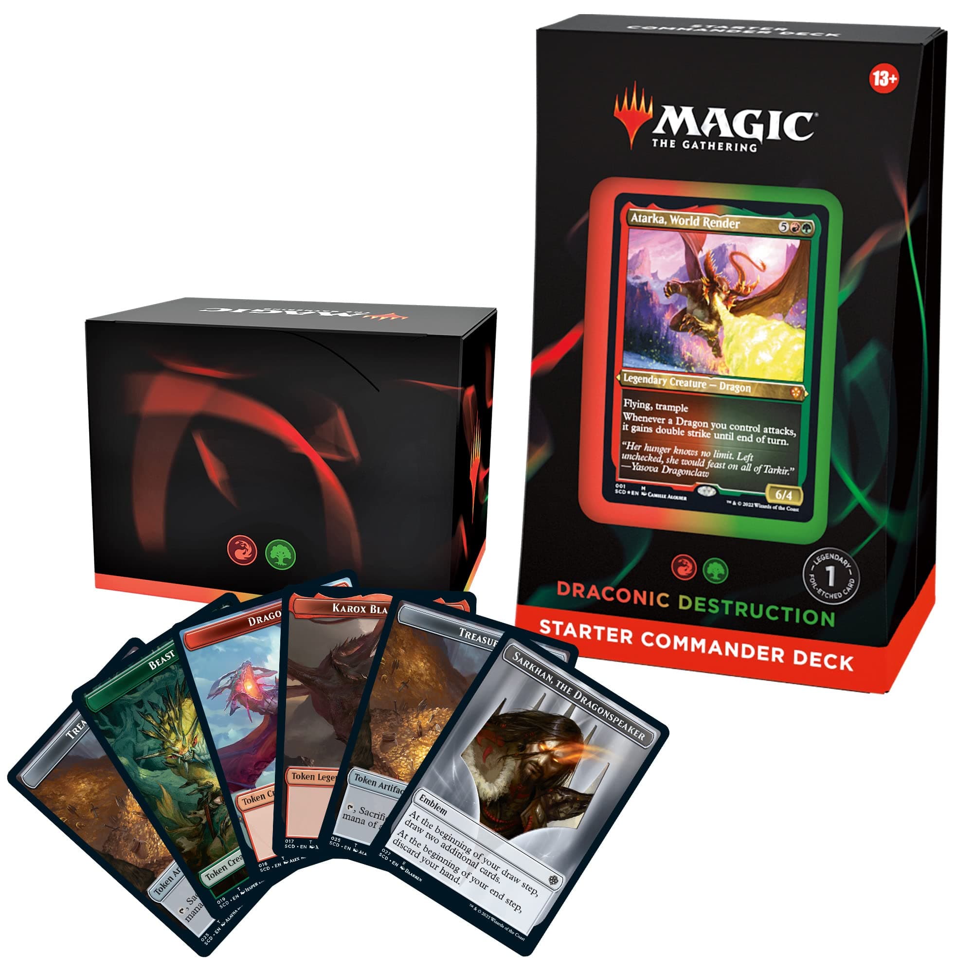 Magic The Gathering Starter Commander Deck - Draconic Destruction (Red - Green)