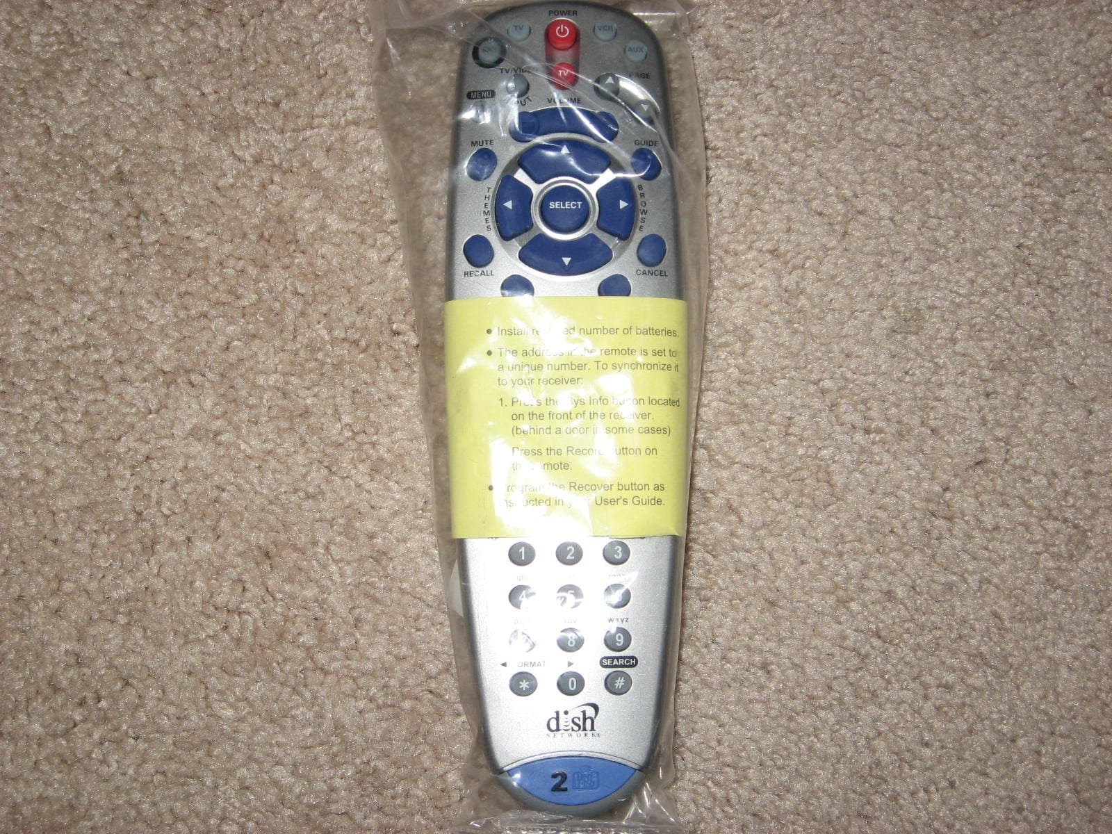 Dish Network 6.4 DVR PVR Remote Control