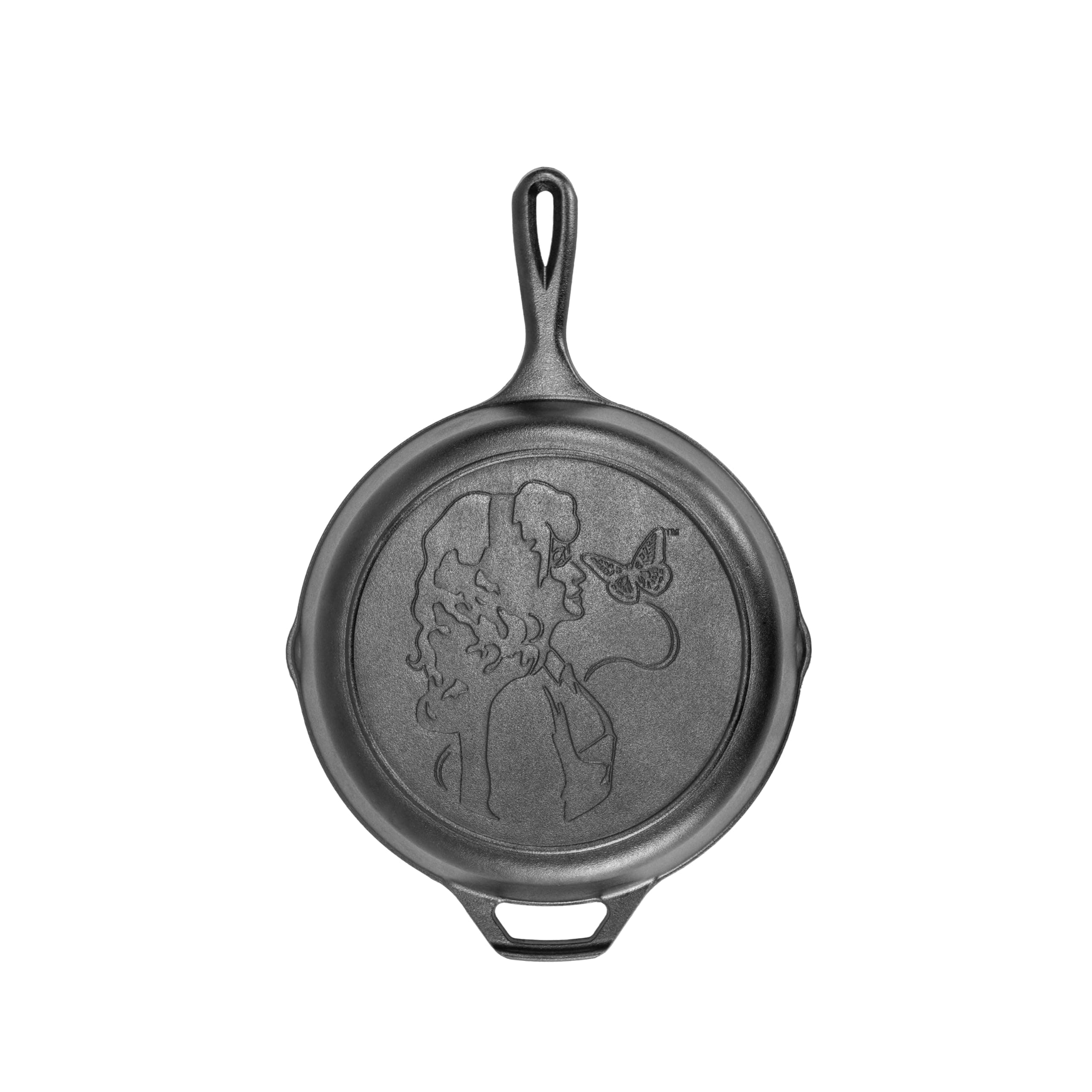 Lodge Cast Iron 10.25 Inch Skillet with Dolly Logo
