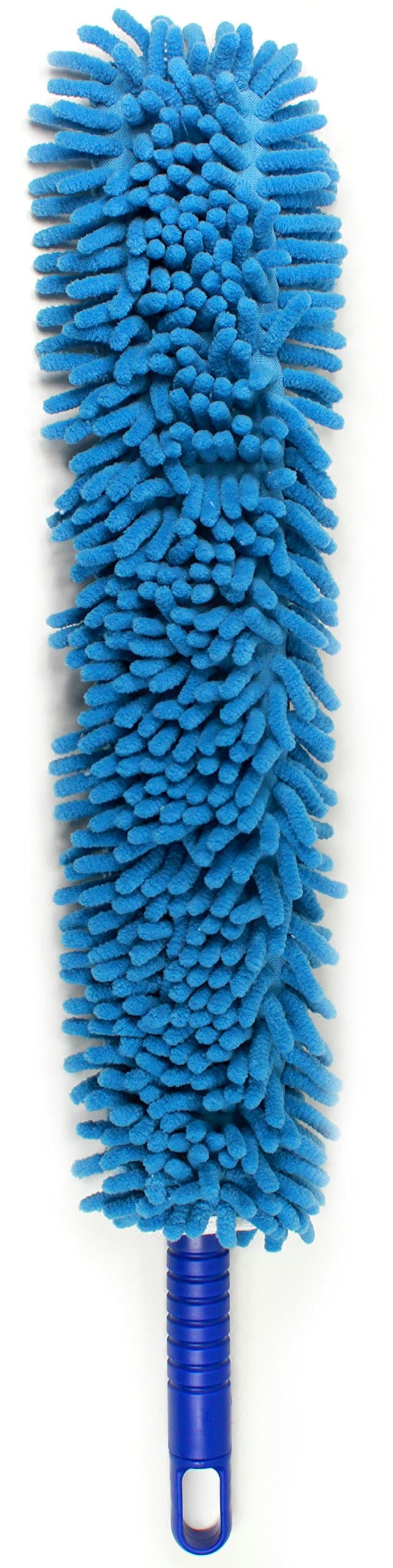 Jet Clean Chenille Microfiber Flat Hand Duster-Dust Appliances, Ceiling Fans, Blinds, Furniture, Shutters, Cars, Delicate Surfaces-Chenille