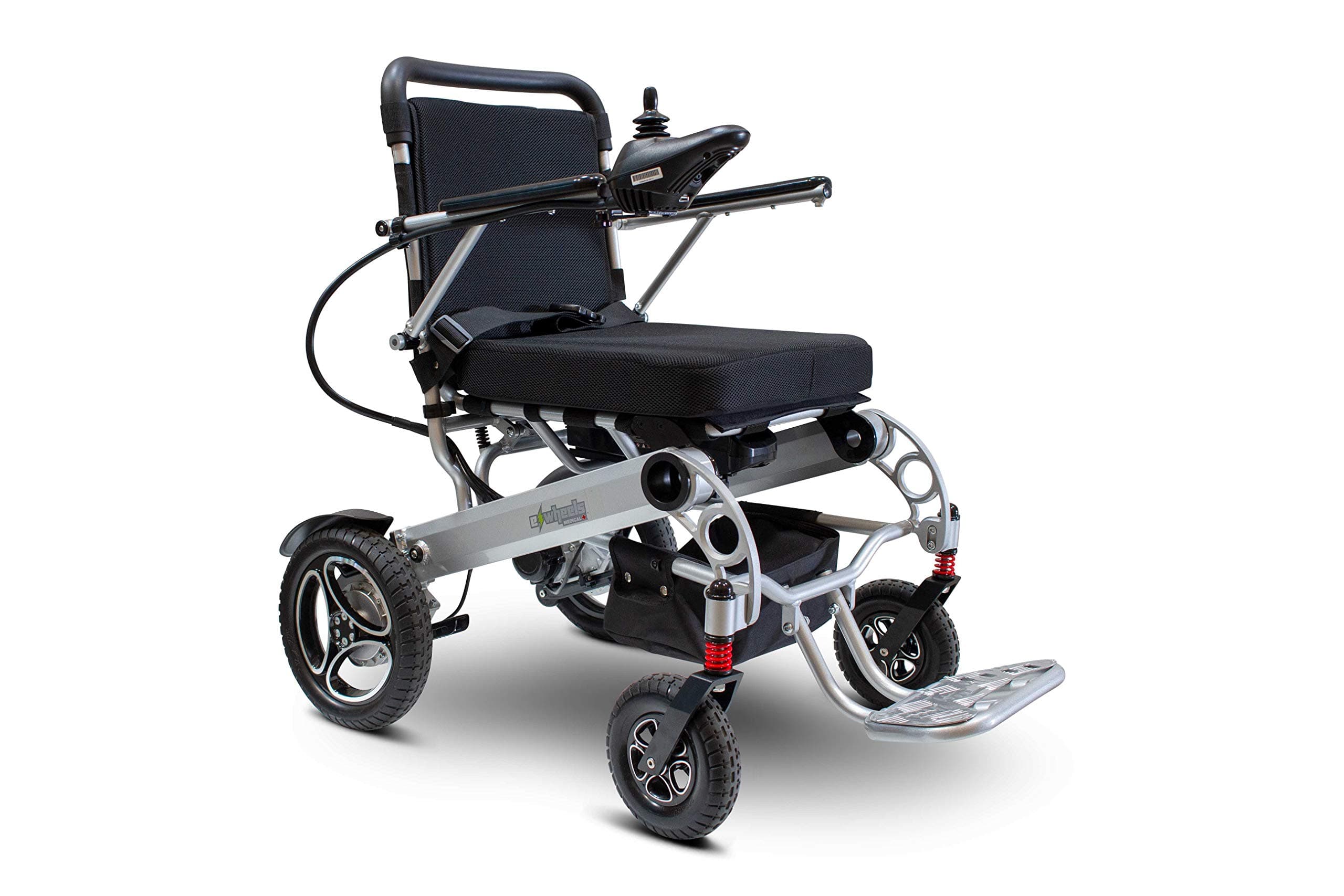 EWheels Medical EW-M43 Folding Electric Power Wheelchair Silver