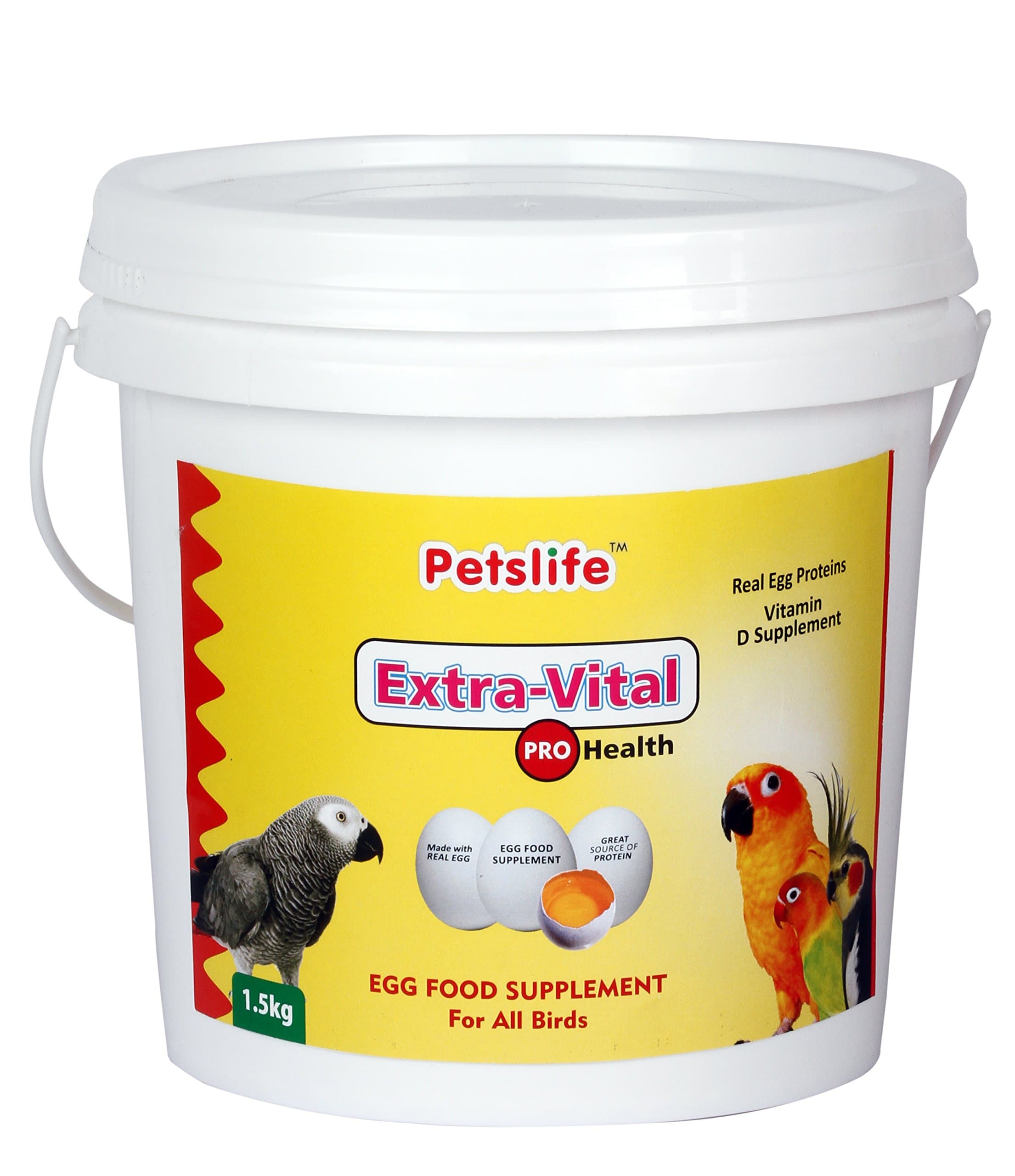 PETSLIFE Extra Vital Egg Bird Food, 1.5 kg