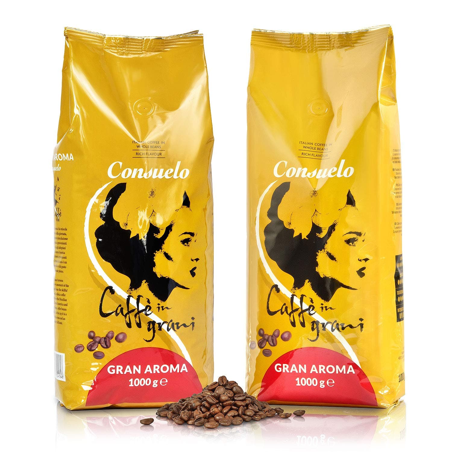 Consuelo Gran Aroma - Italian Coffee in whole beans - 2 x 1kg