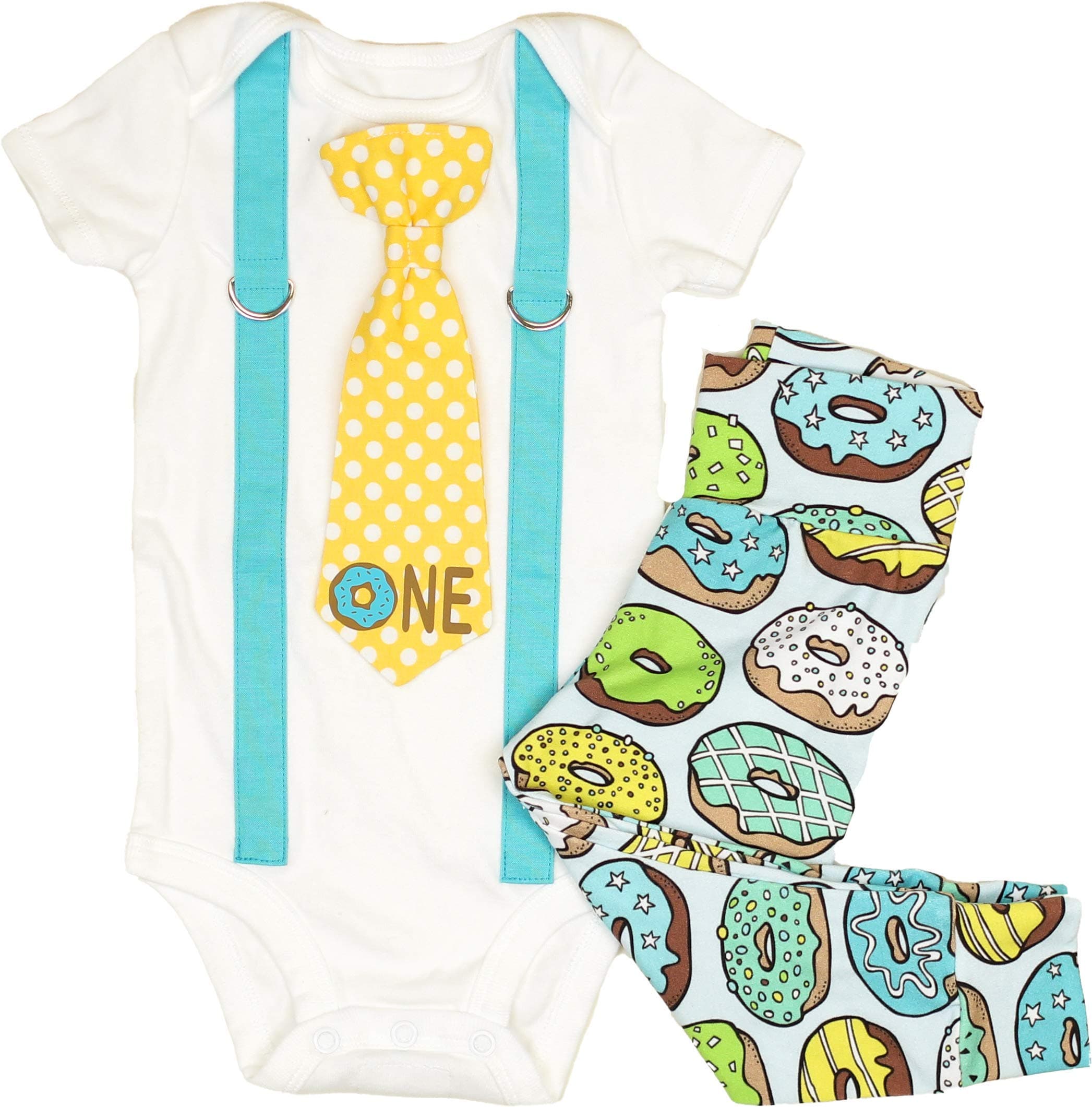 Cuddle Sleep Dream Donut Birthday Cotton Outfit Baby Boy’s Cake Smash 1st Birthday Clothes