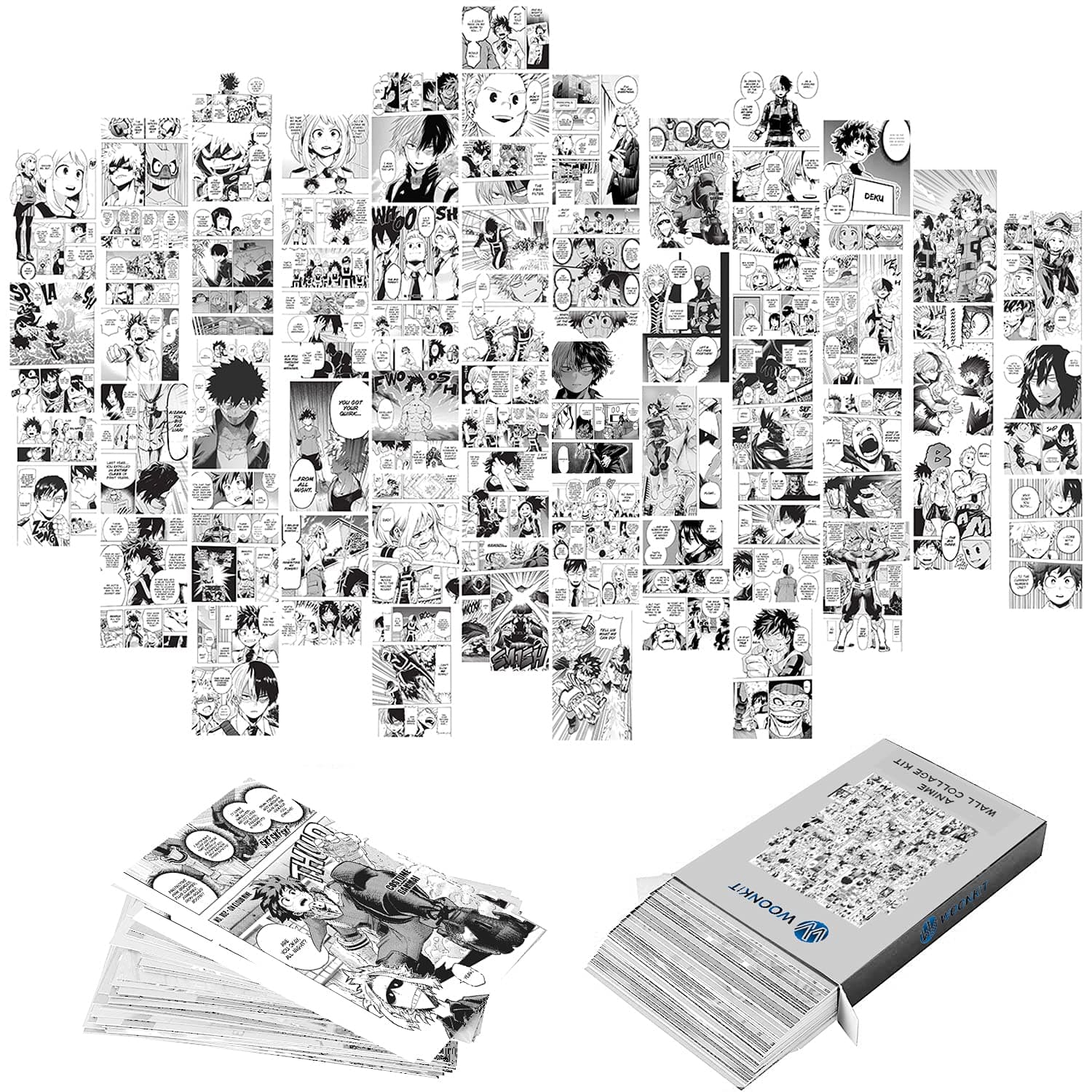 My Hero Academia (MHA) Posters - Anime Wall Collage for Bedroom Decor - 50PCS 4X6 INCH