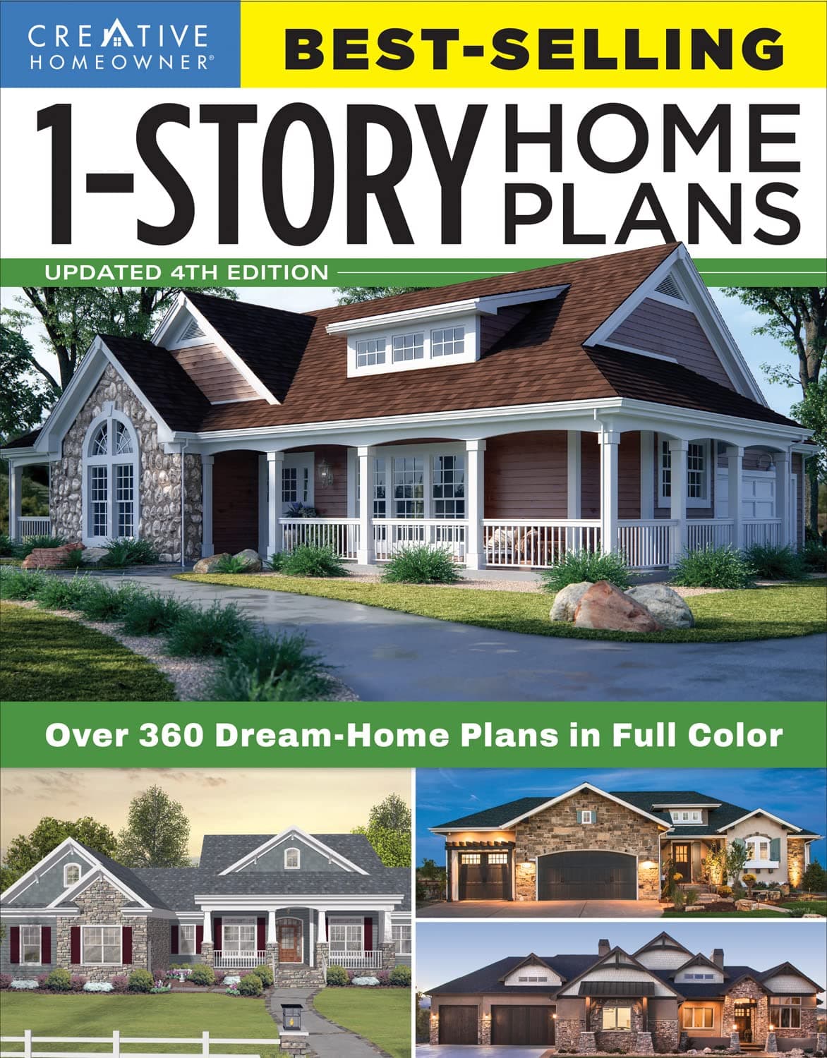 Best-Selling 1-Story Home Plans, Updated 4th Edition: Over 360 Dream-Home Plans in Full Color (Creative Homeowner) Craftsman, Country, Contemporary, & ... Homowner Best-selling 1-story Home Plans) Paperback – 1 Aug. 2017