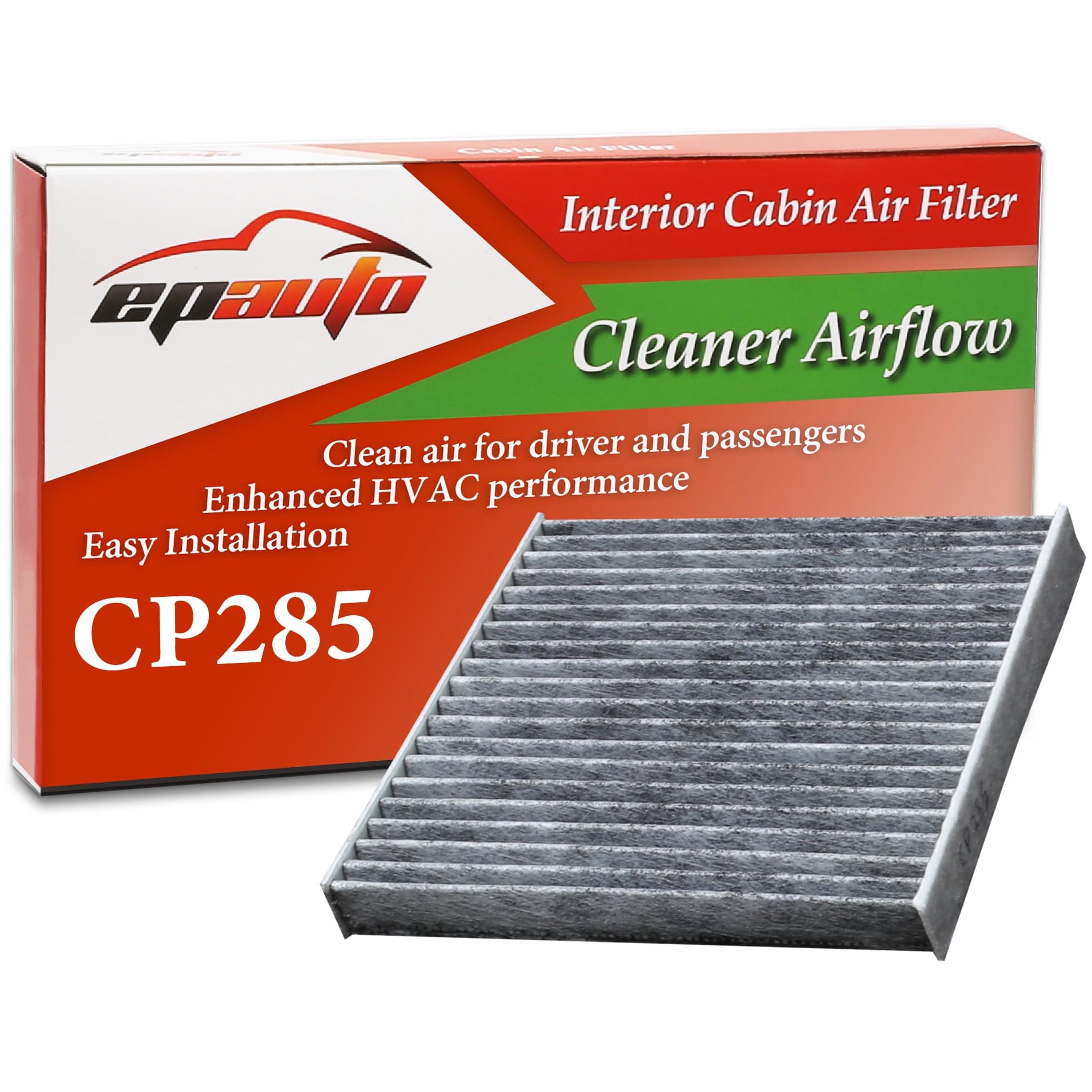 EPAuto CP285 (CF10285) Toyota/Lexus/Scion/Subaru Premium Cabin Air Filter includes Activated Carbon