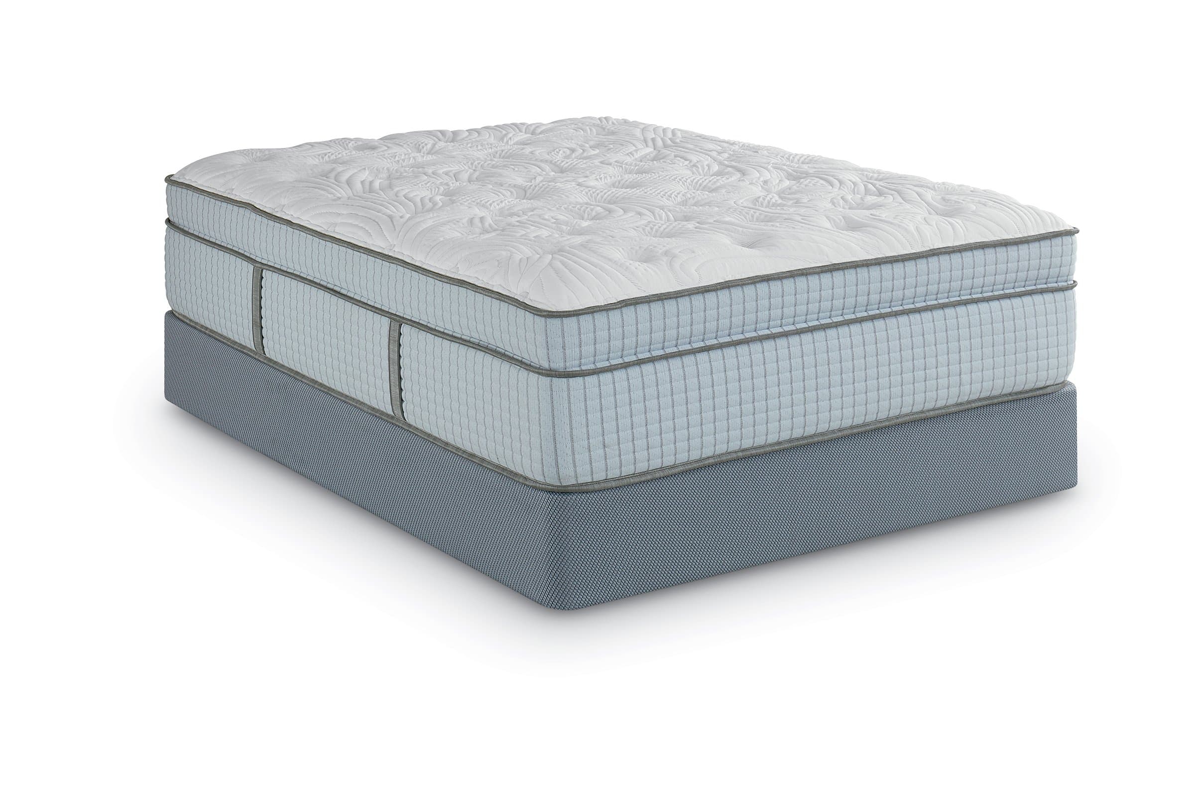 Scott Living By Restonic Sundrum Euro Top Micro Coil Bed Mattress Hybrid, King, White
