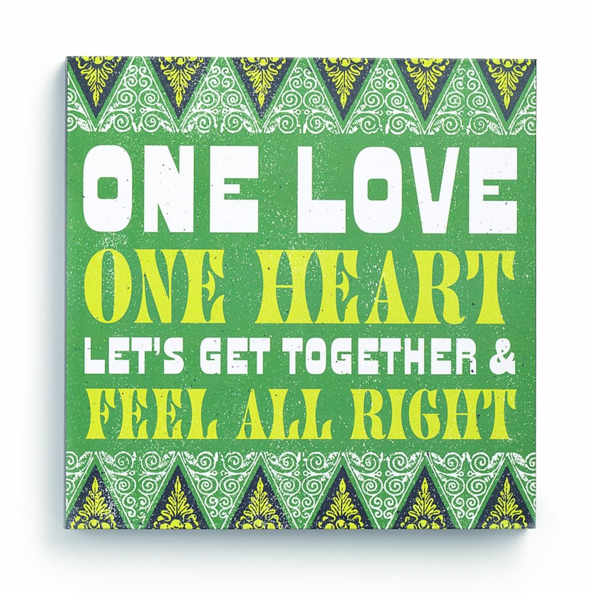 Lyricology One Love One Heart Box Decorative Sign