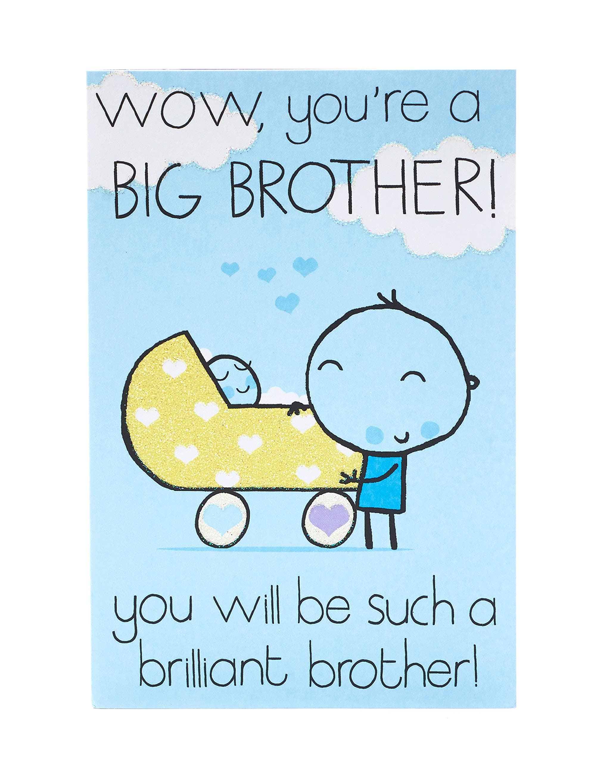 Big Brother Card - Big Brother Card for New Baby - Congratulations Big Brother