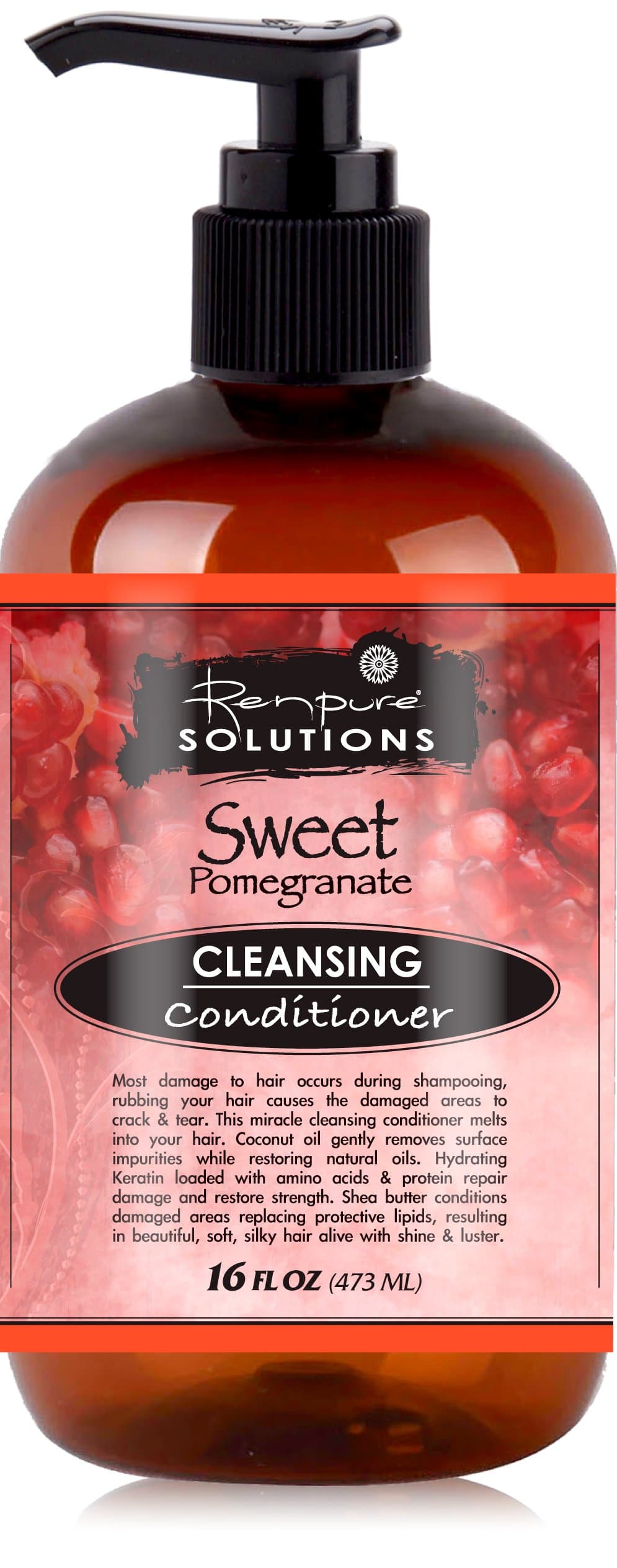 Renpure Solutions Cleansing Conditioner, Sweet Pomegranate, 16 Fluid Ounce