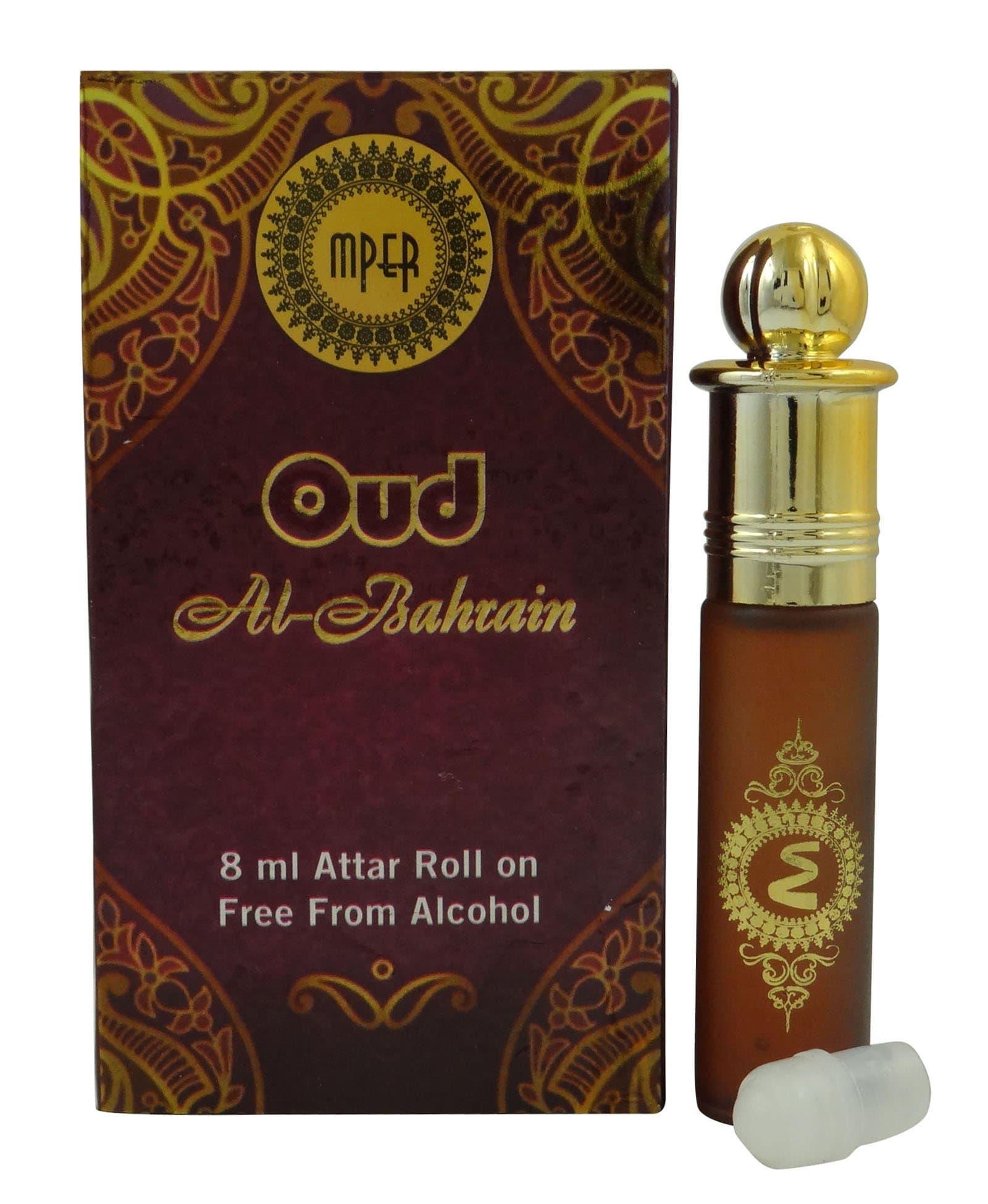 MADNI Oud Al-Bahrain Attar Perfume Oil 100% Pure And Natural - 8 ml