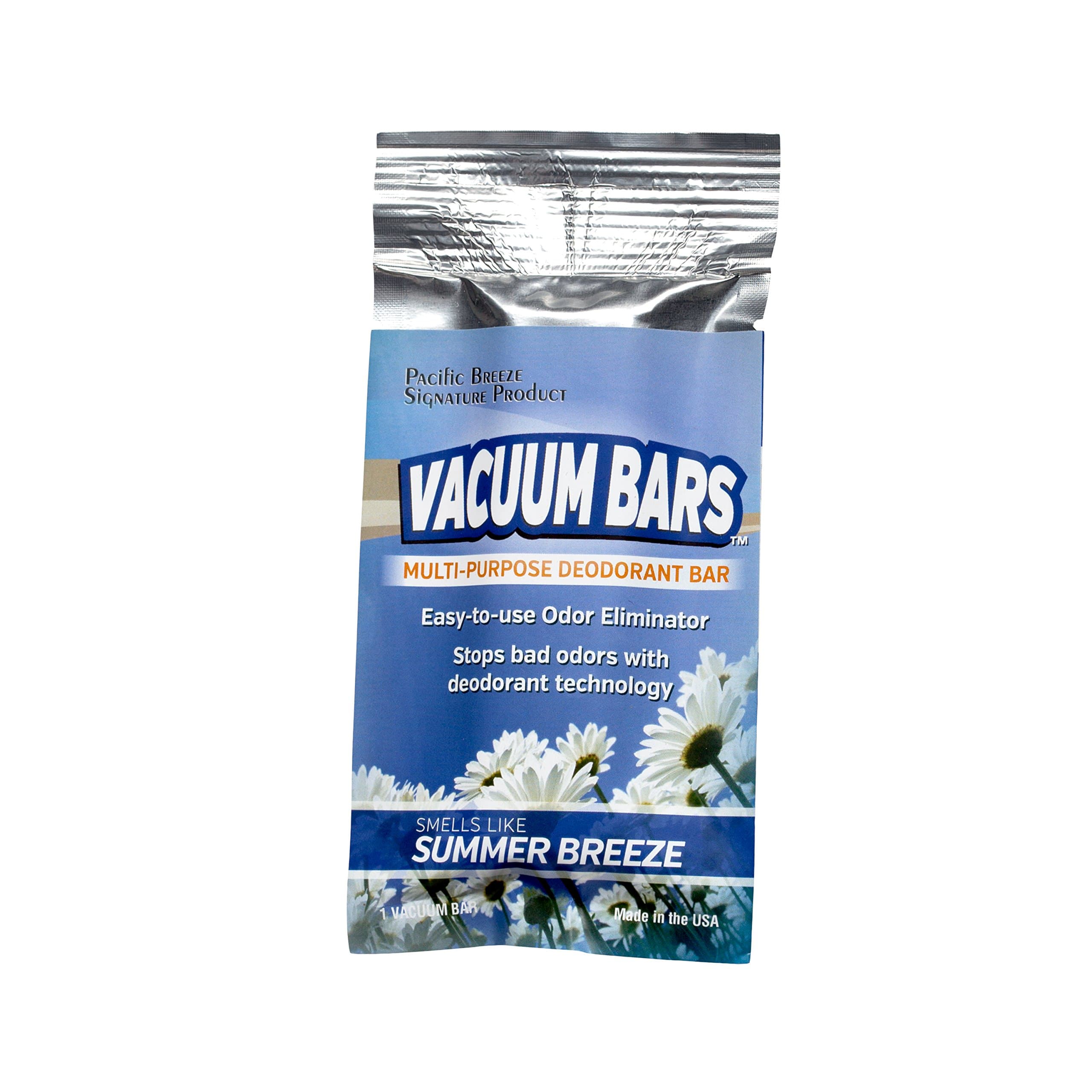 Pacific Breeze Products Vacuum Bars All Purpose Deodorant Bars, Pet Air Freshener, Car Air Fresheners (Summer Breeze)