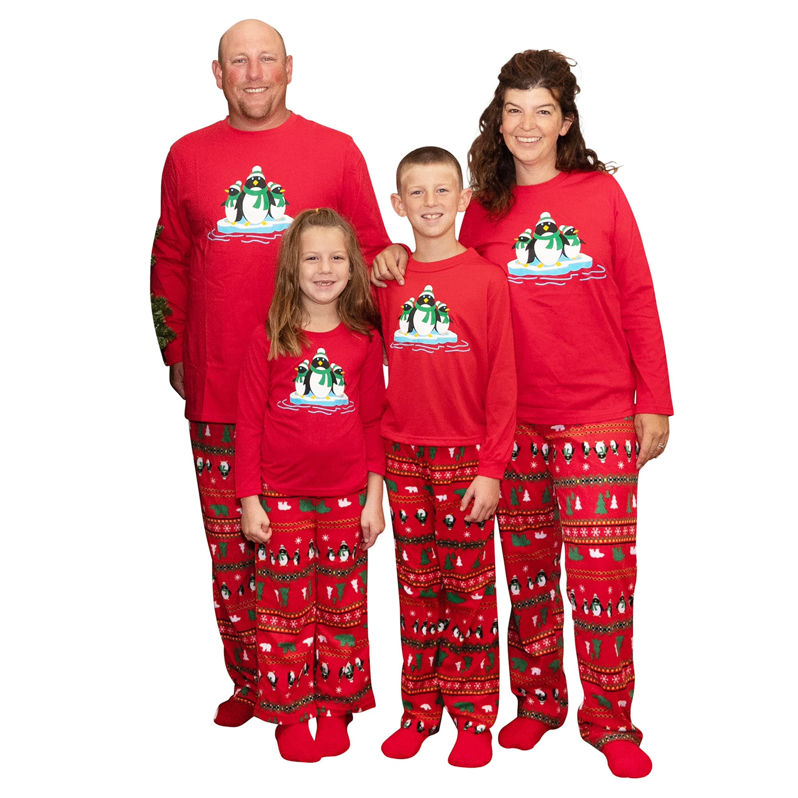 Matching Family Christmas Holiday Pajamas Set + Slipper Socks…