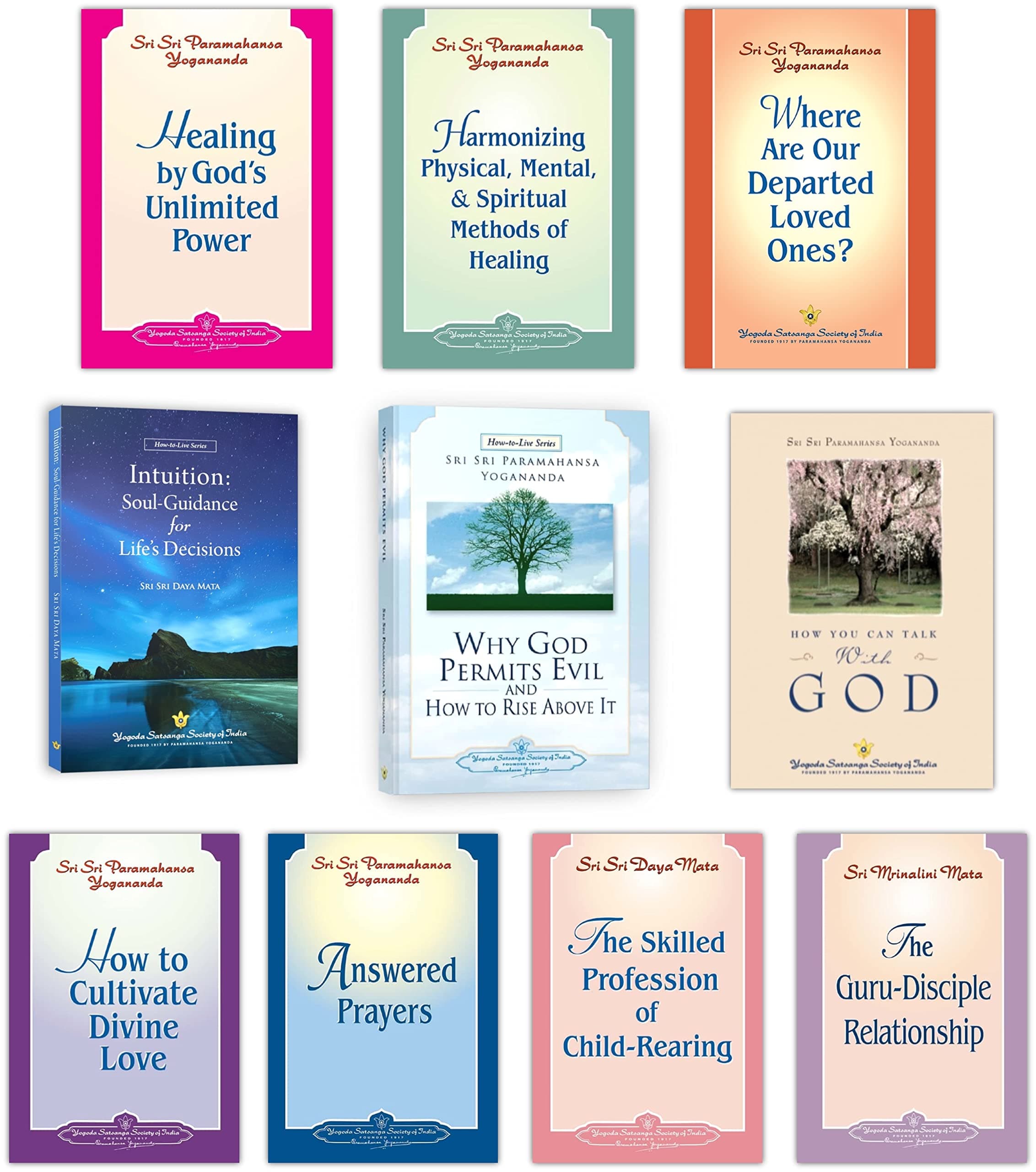 Paramahansa Yogananda Books on Physical Mental Spiritual Healing | God | Answered Prayer | Divine Love | Intuition Soul Guidance in Life's Decisions | Inspirational How to Live Self Help English Combo