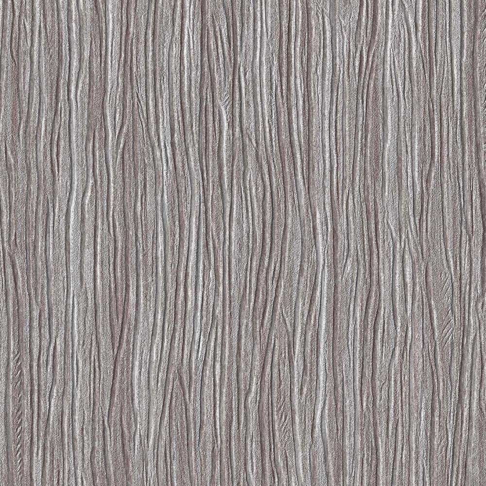 Premium Paper Backed Vinyl Wall Covering - Modern Decor Wallpaper Roll by Romosa - Textured Wallpaper, Unpasted, Heavyweight, Removable Wallpaper - Forest, Silver Brown - Sample Swatch