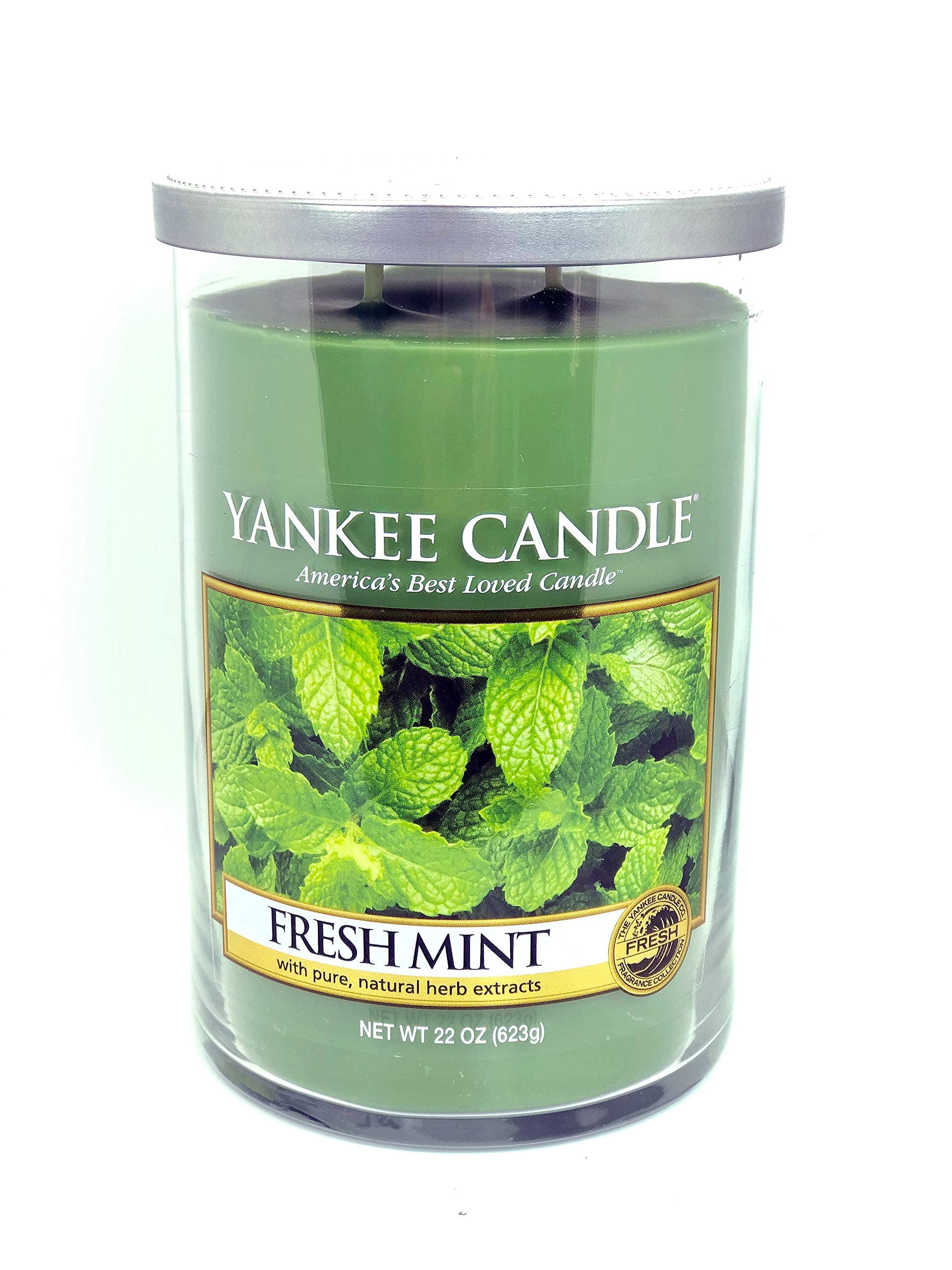 Yankee Candle Fresh Mint 2-Wick Large Tumbler,Festive Scent