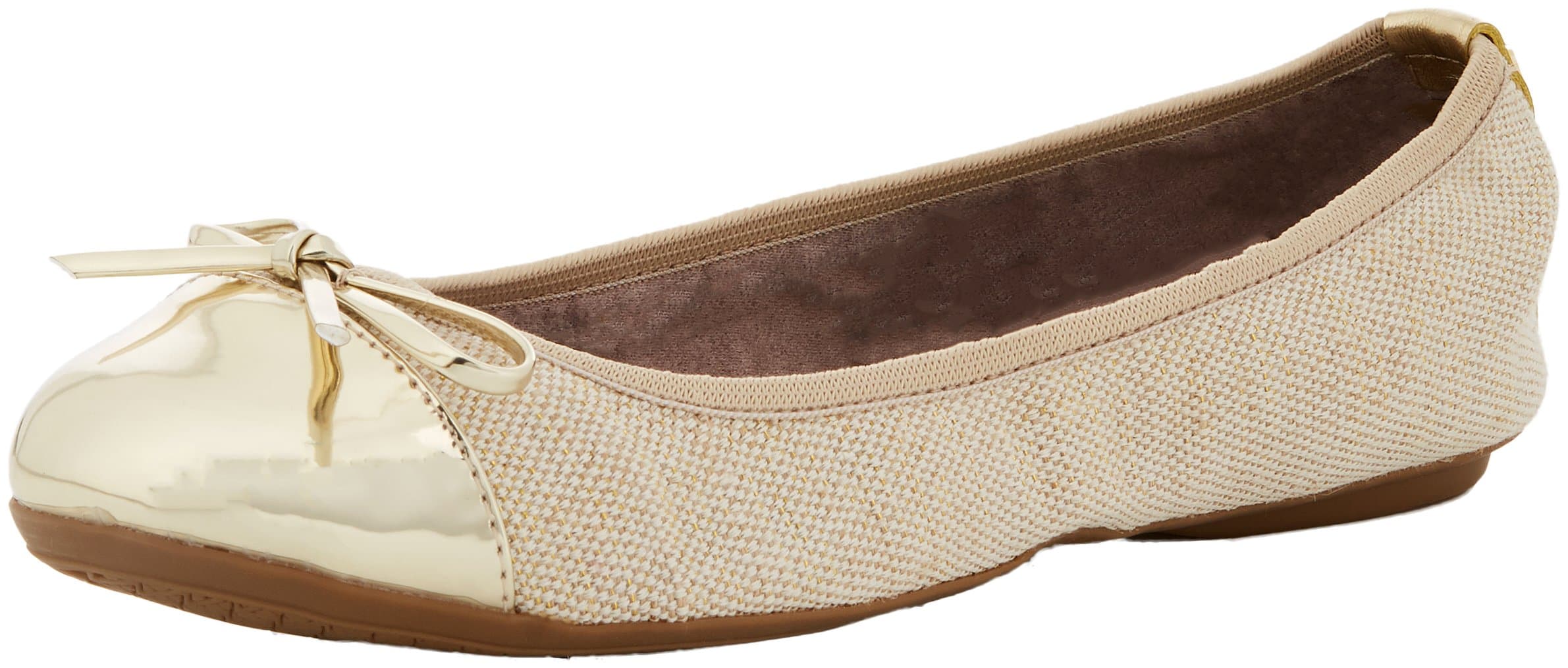 Butterfly Twists Women's Olivia Linen Closed Toe Ballet Flats