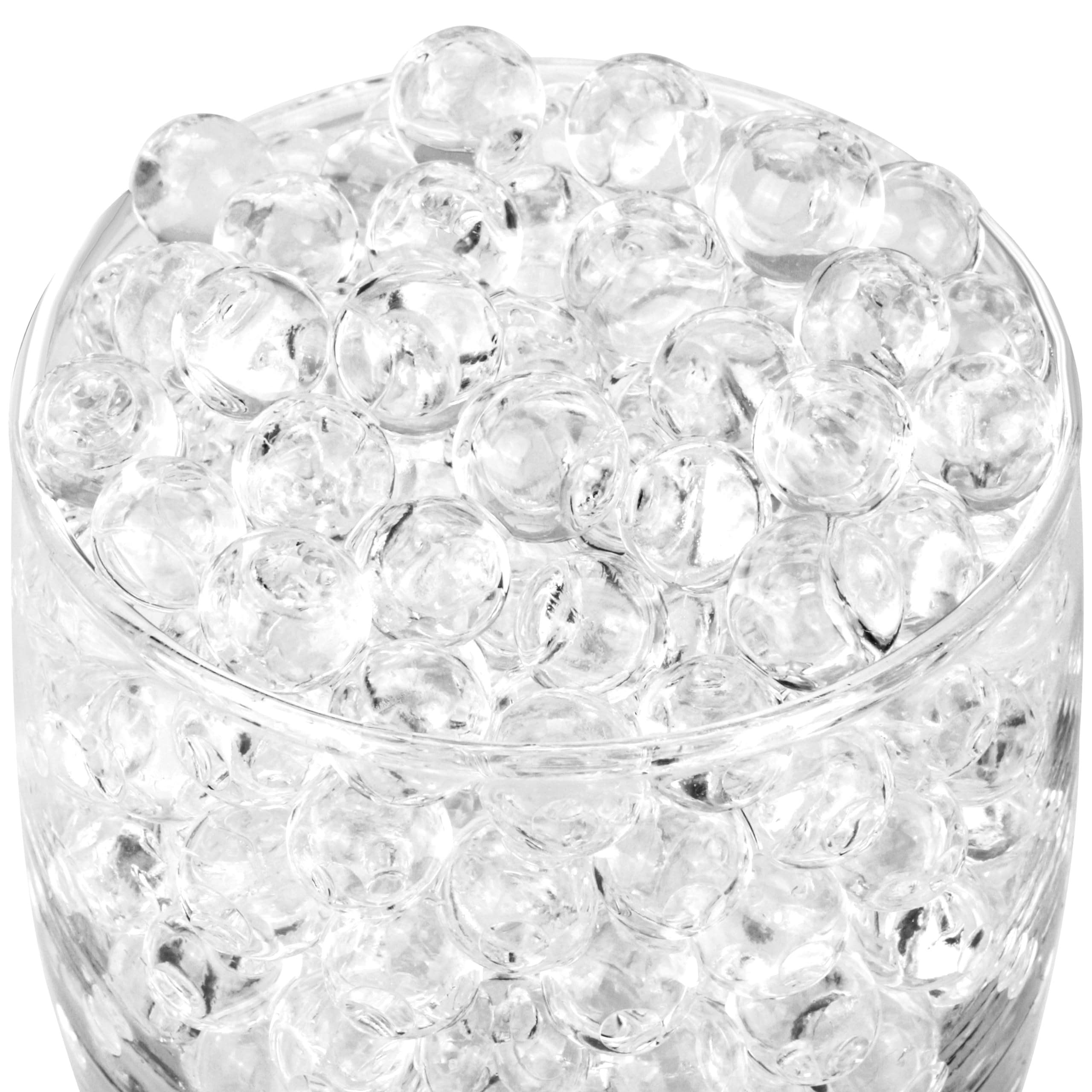BYMORE 40000 Clear Water Beads,Transpatent Gel Jelly Beads,Vase Filler for Candle, Wedding Centerpiece, Floral Arrangement, Home Decorations